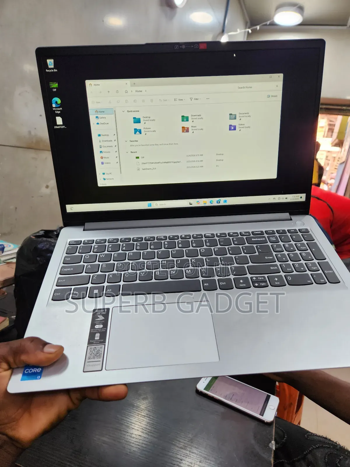 New Laptop Lenovo IdeaPad 1 8GB Intel Core i3 SSD 256GB
