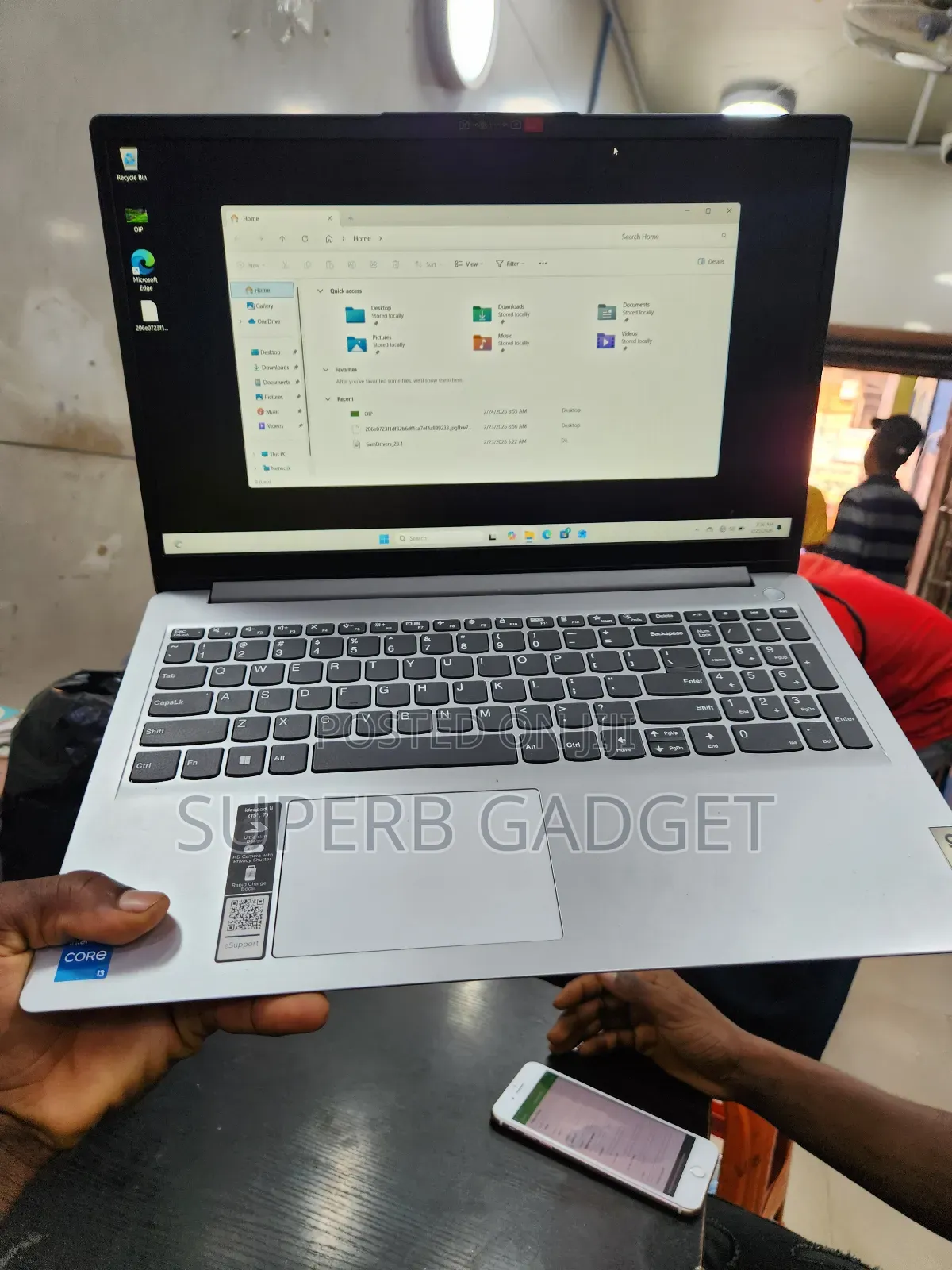 New Laptop Lenovo IdeaPad 1 8GB Intel Core i3 SSD 256GB