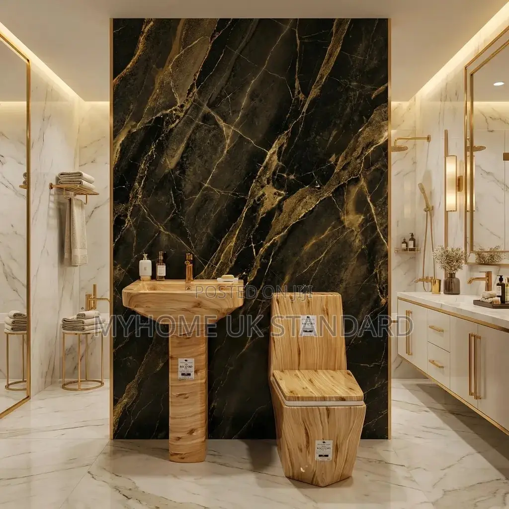 Executive England Brown Water Closets With Basin