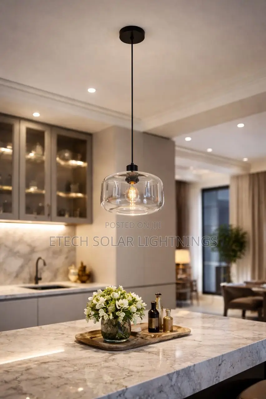 Luxury Modern Single Pendant Glass Chandelier Light