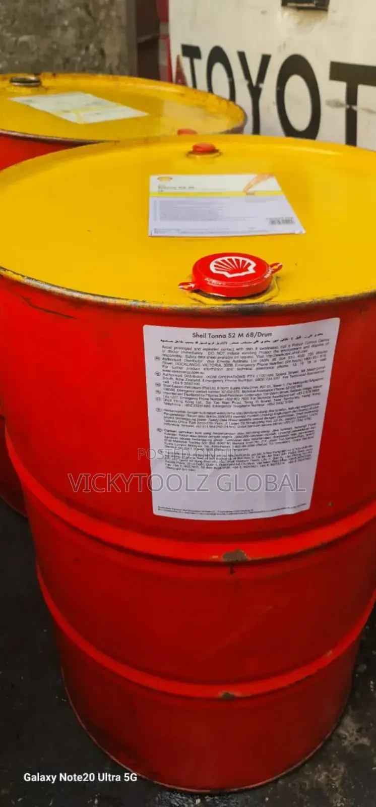 Shell Tonna S2 M Iso Vg 68 Industrial Lubricant (209liters,)