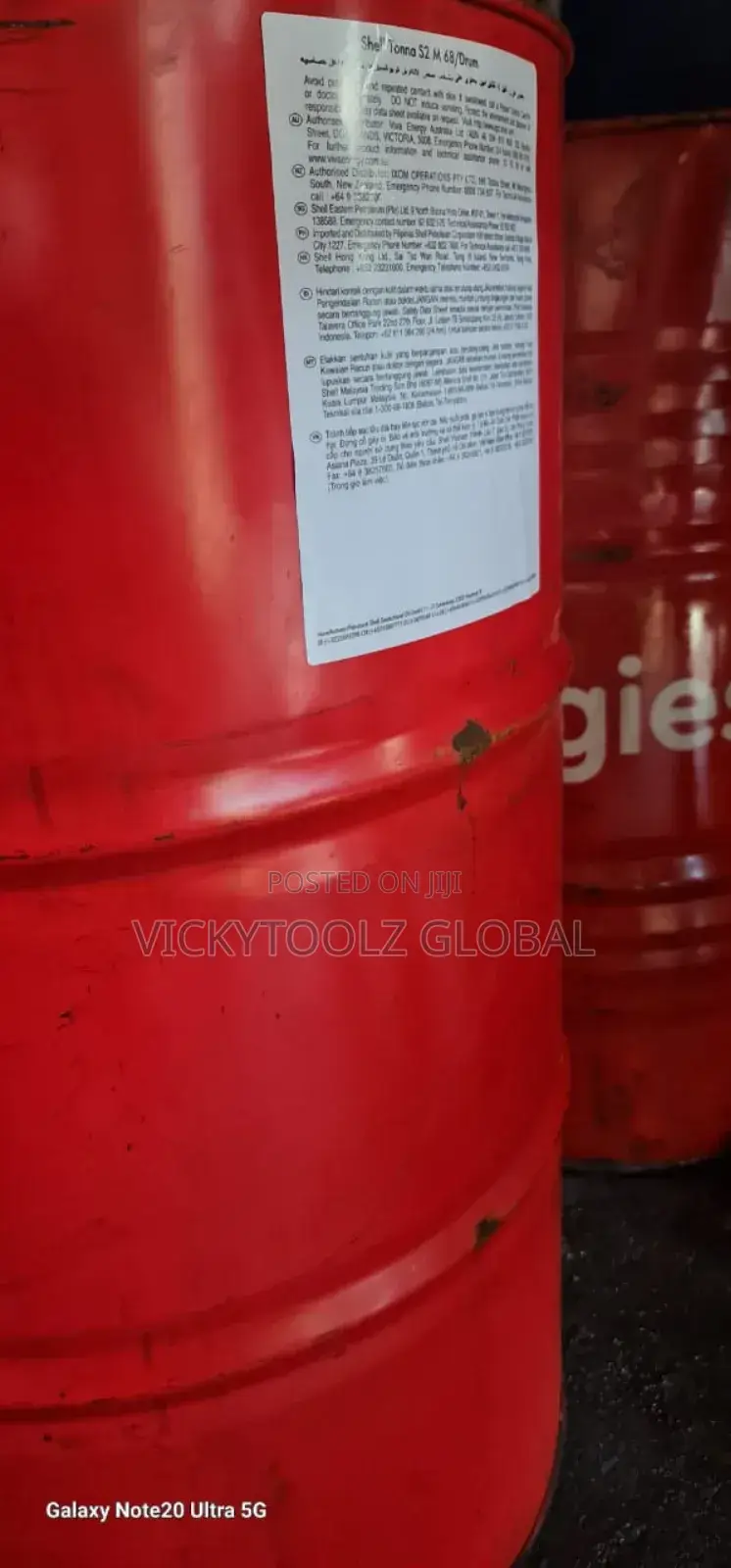 Shell Tonna S2 M Iso Vg 68 Industrial Lubricant (209liters,)