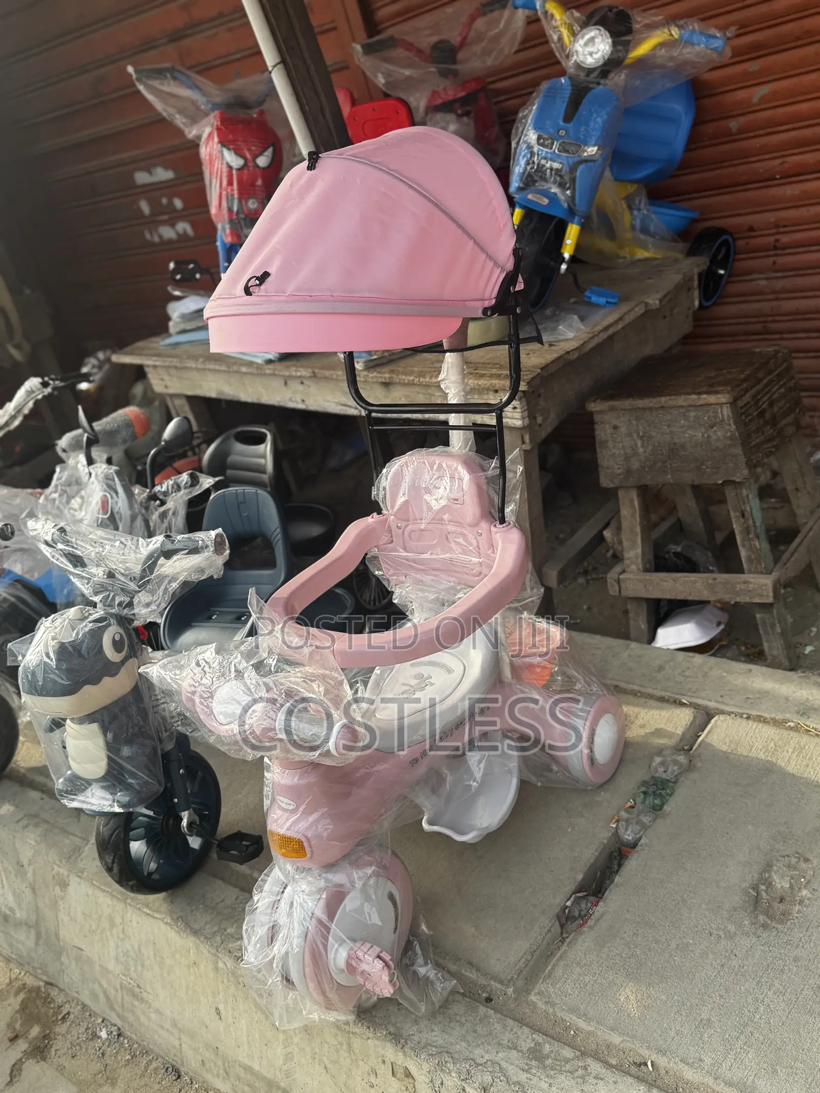 Children's 3-in-1 Tricycle Push Bike Stroller