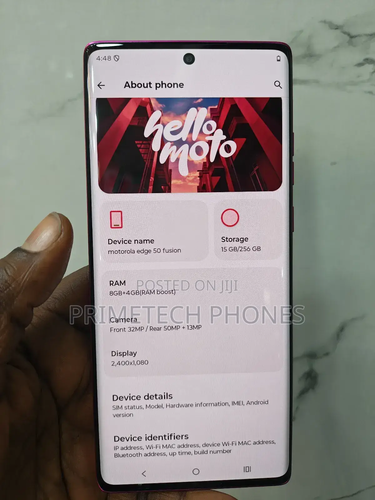 Motorola Edge 50 Fusion 256 GB Pink