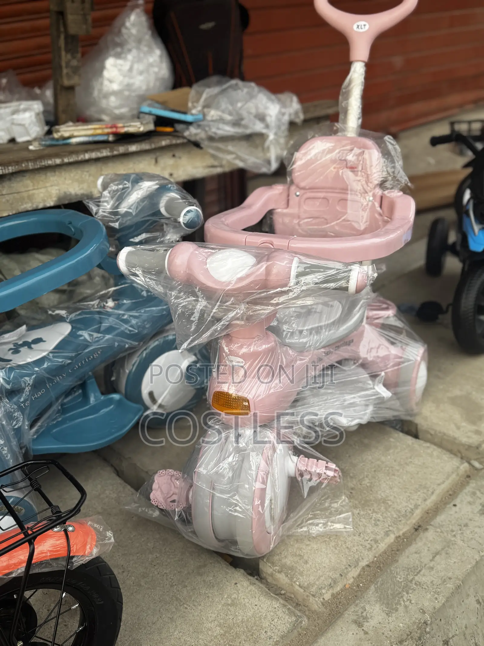 Children's 3-in-1 Tricycle Push Bike Stroller