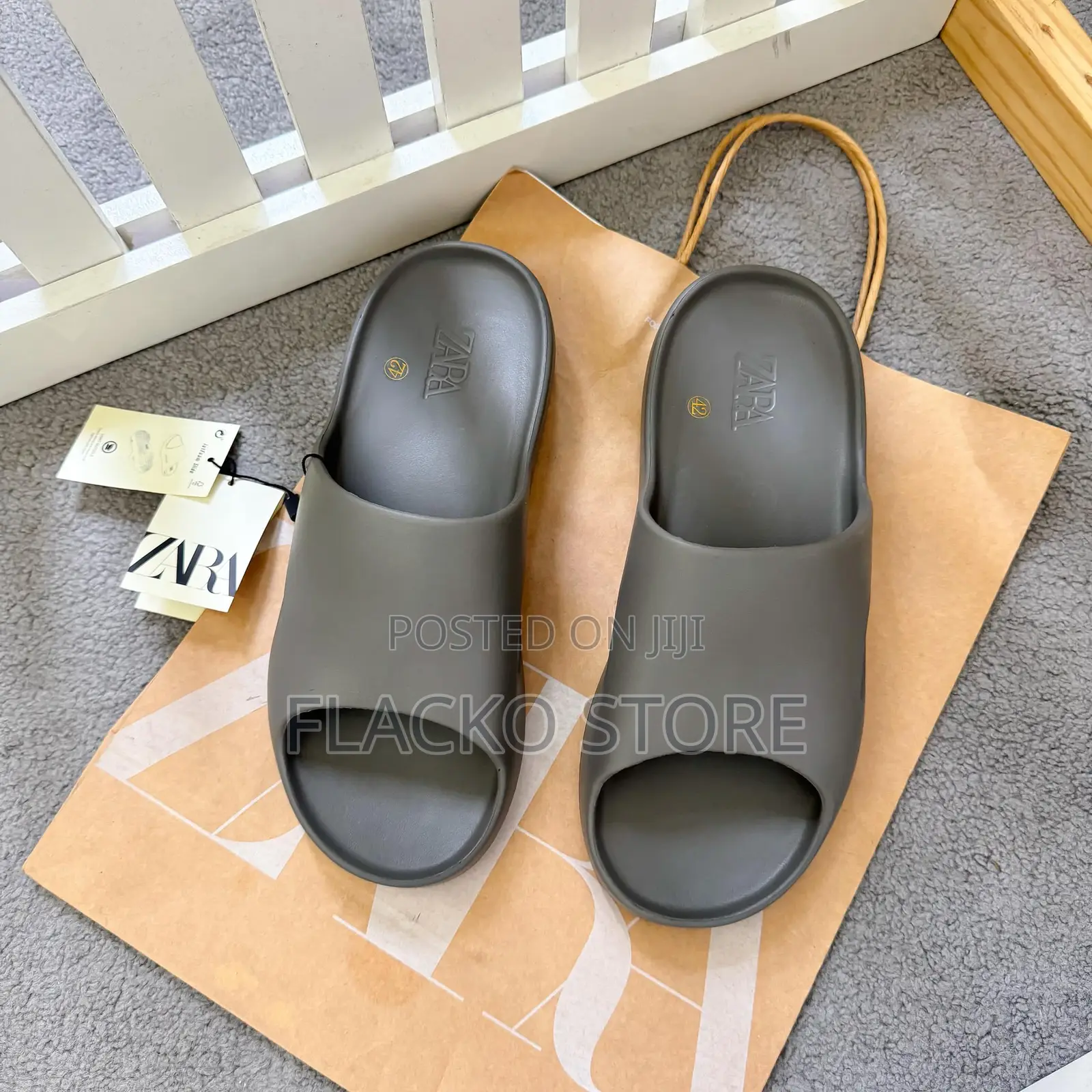 Original Zara Jetfoam Rubberized Eva Slides