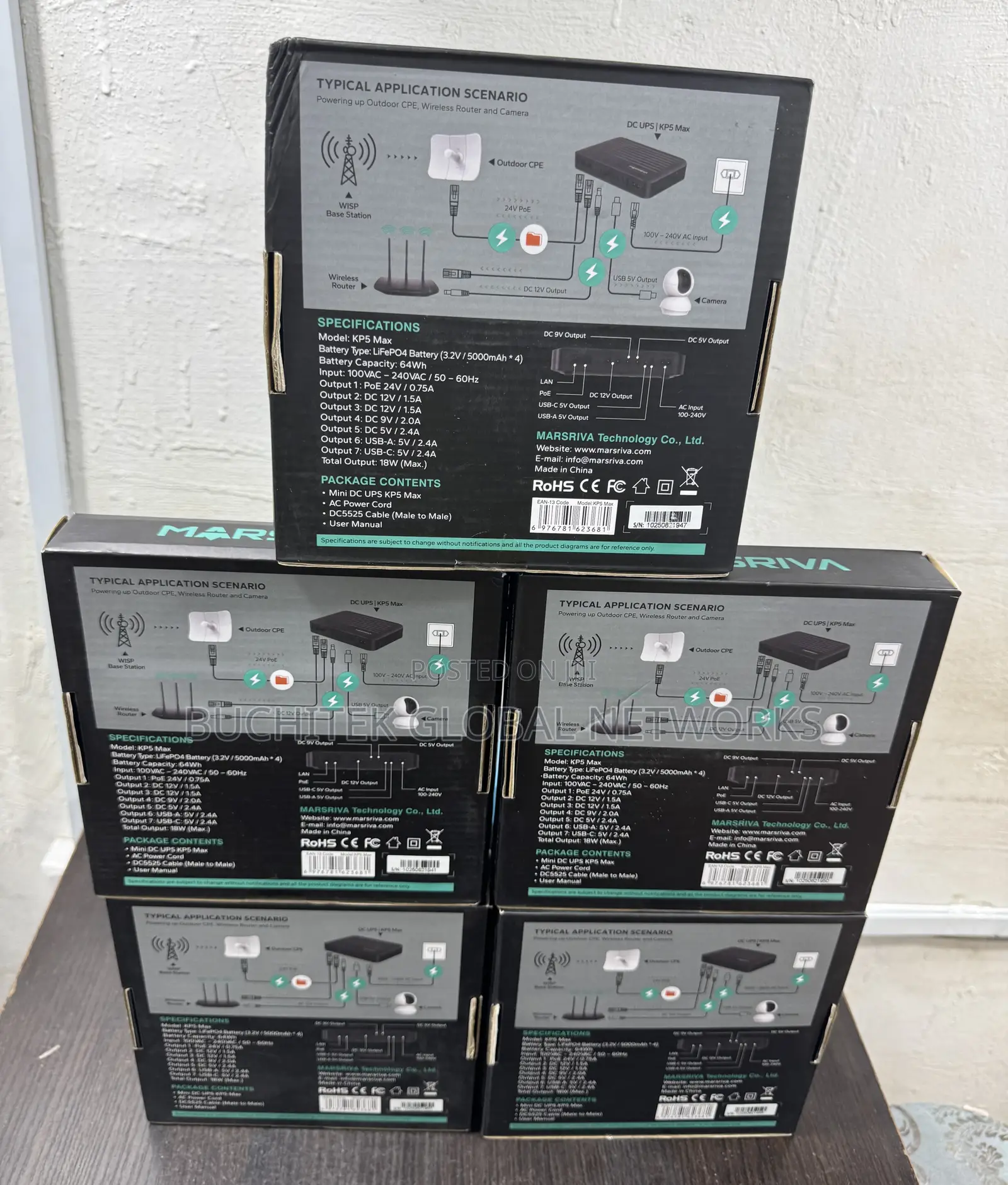 Marsriva 20,000mah Smart Mini Dc ( Router Power Bank)