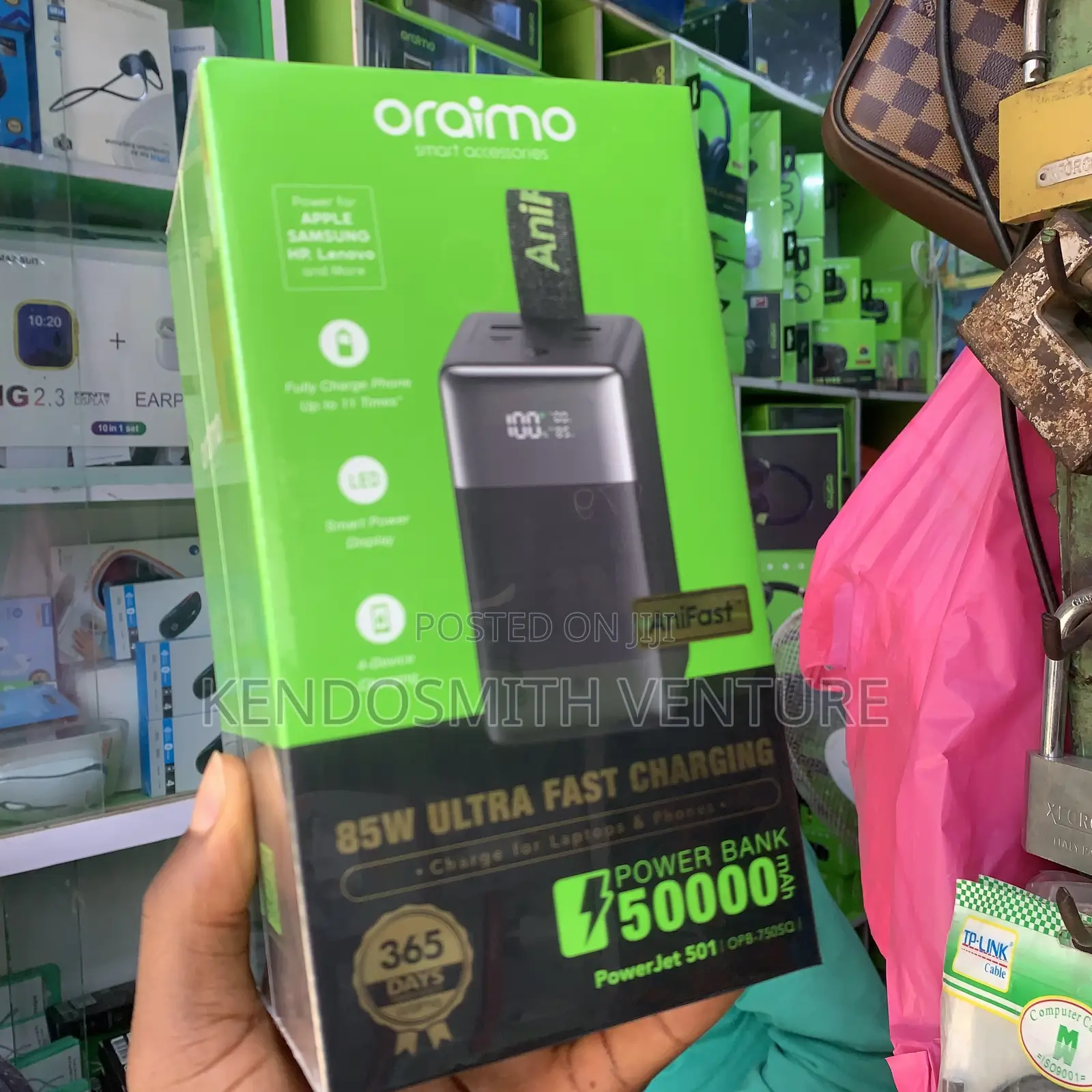 Brand New Oraimo Powerjet 501 50000mah 85w Fast Charging Power Bank