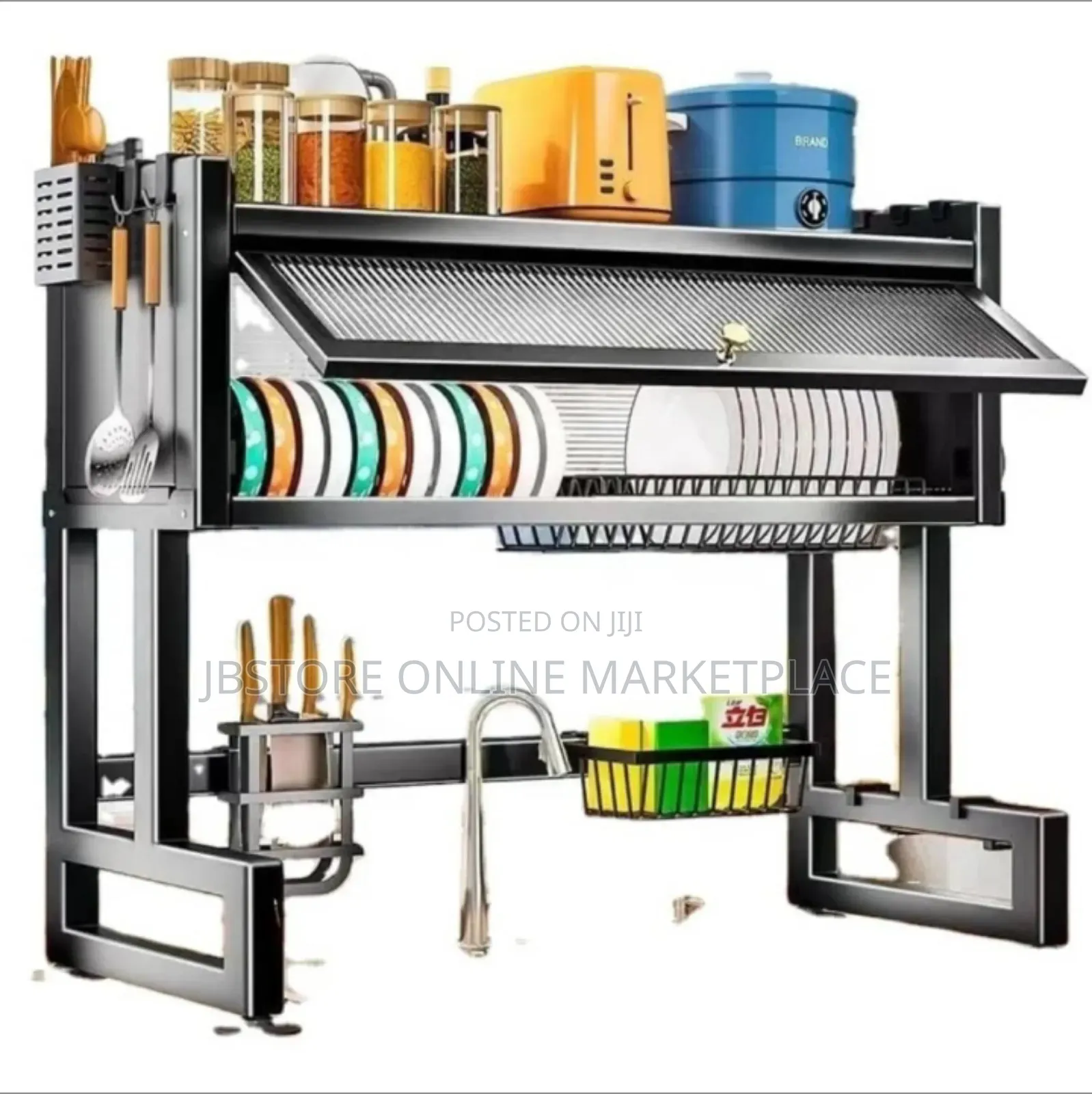 Original 65cm Over The Sink Dishrack With Glass Cover