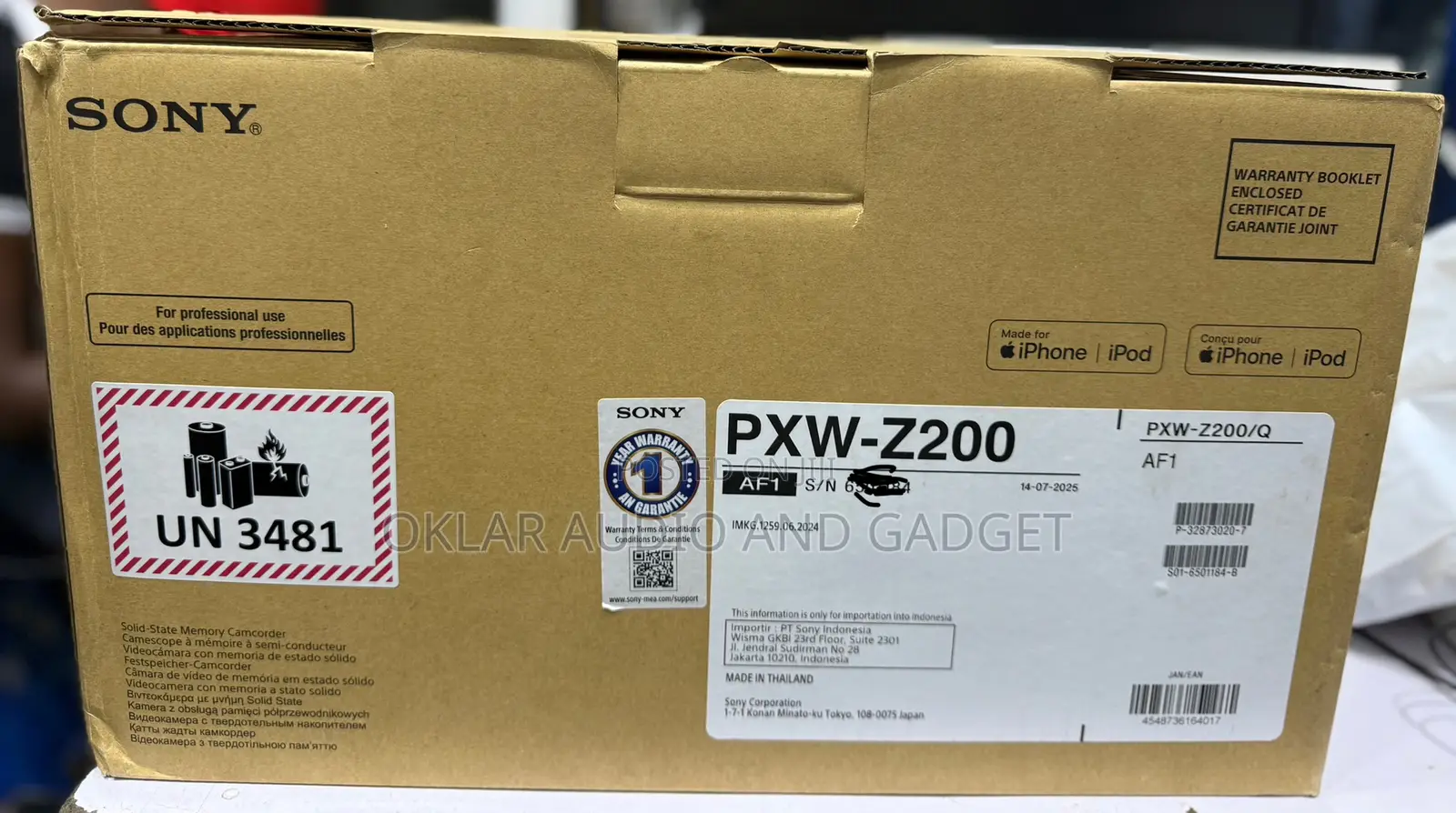 Sony Pxw-z200 4k Ai Proffessional Camcorder