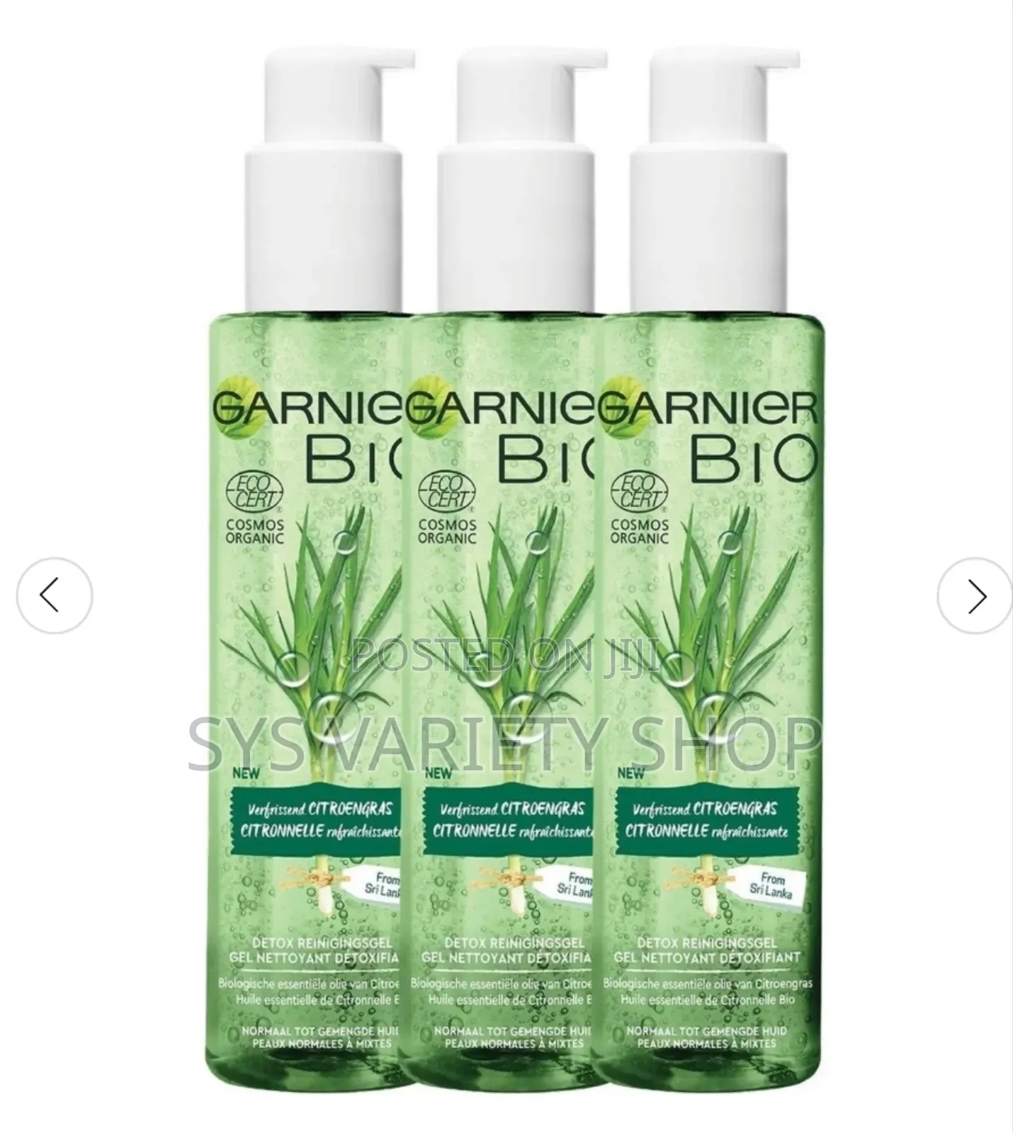 Garnier Bio Cleansing Gel Lemongrass Detox 150 Ml