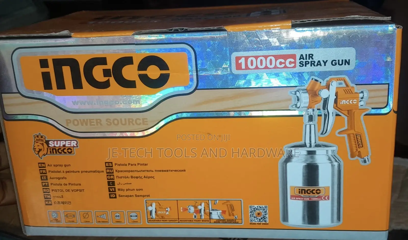 Ingco Air Spray Gun 1000cc