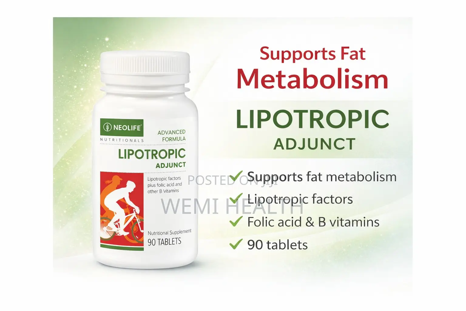 Lipotropic Adjunct - 90 Tablets Supports Heart Health