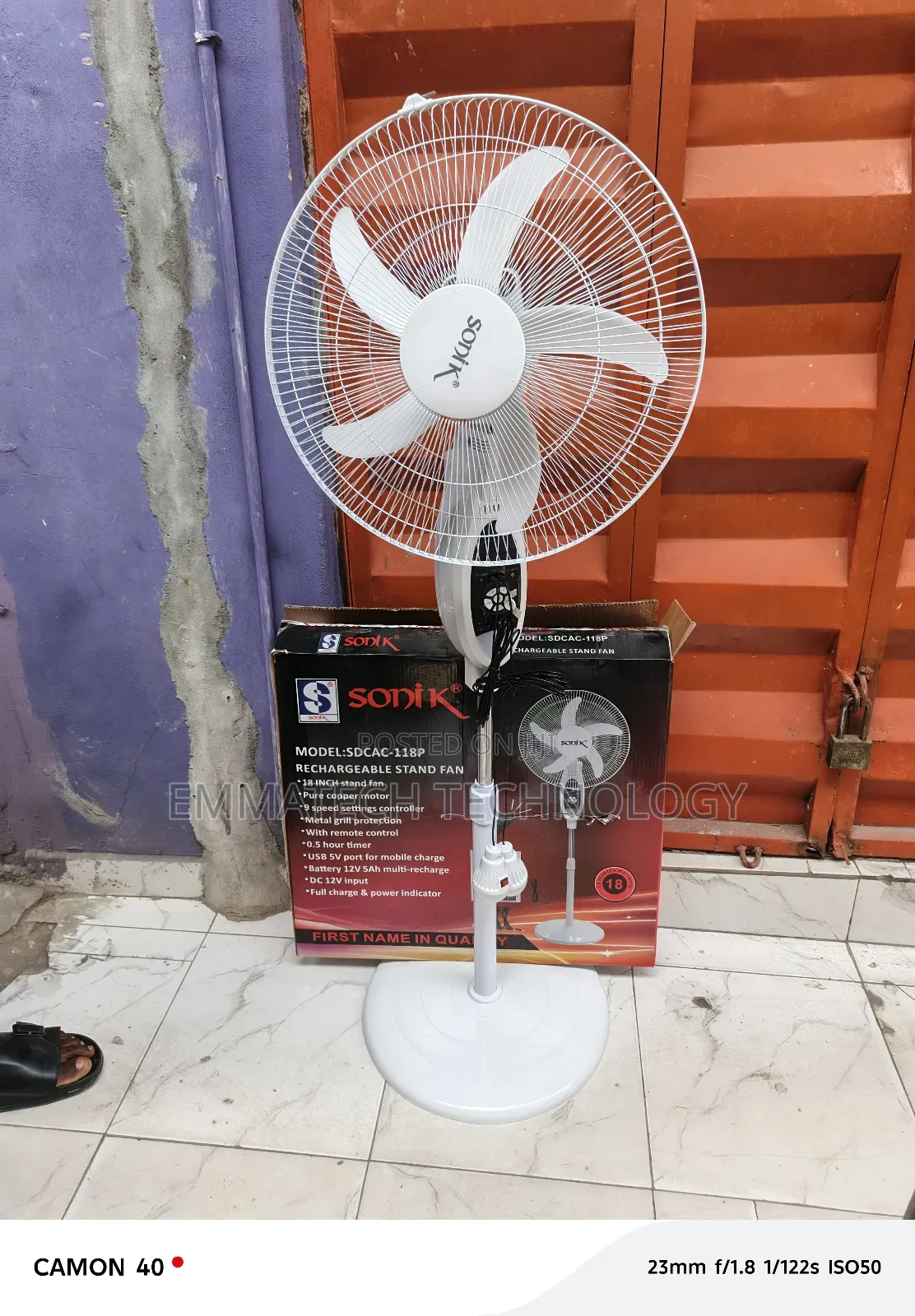 Solar Standard Fan