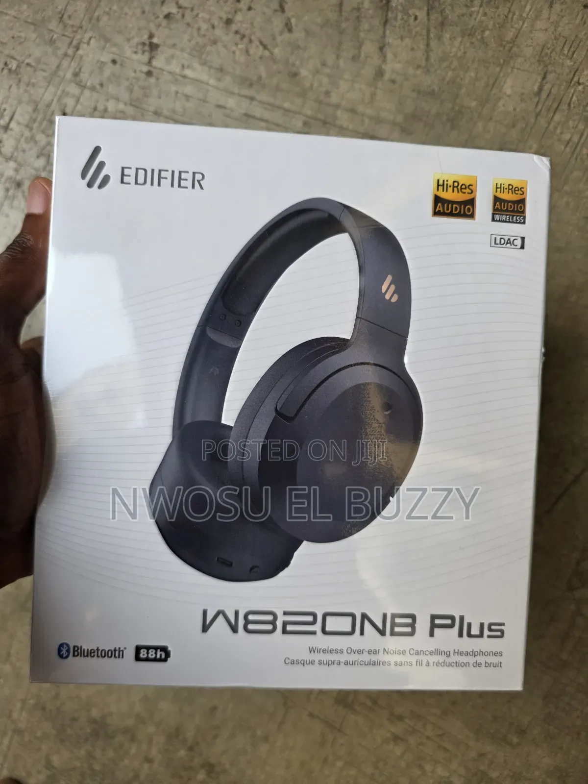 Edifier W820nb Plus Wireless Over-ear Noise-canceling Headphones.