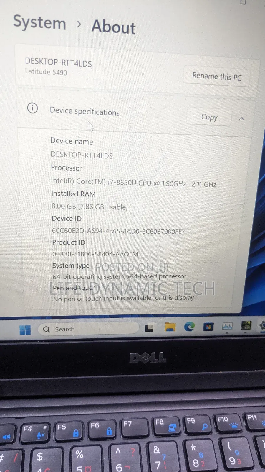 Laptop Dell Latitude 5490 8GB Intel Core i7 SSD 256GB