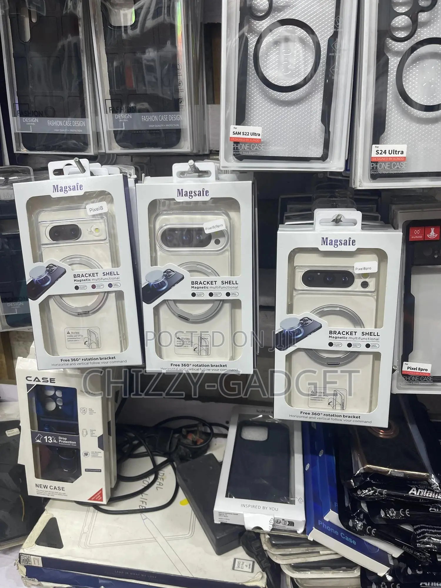 Google Pixel 9/9pro,8pro and 8 Transparent Back Case With Stand