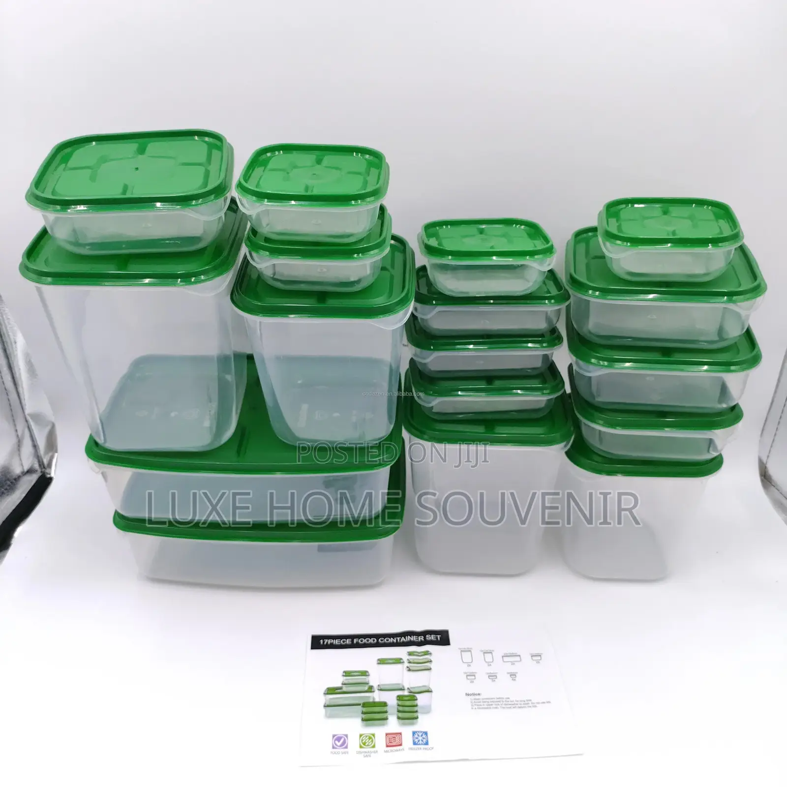 17pcs Food Storage Container/Plastic