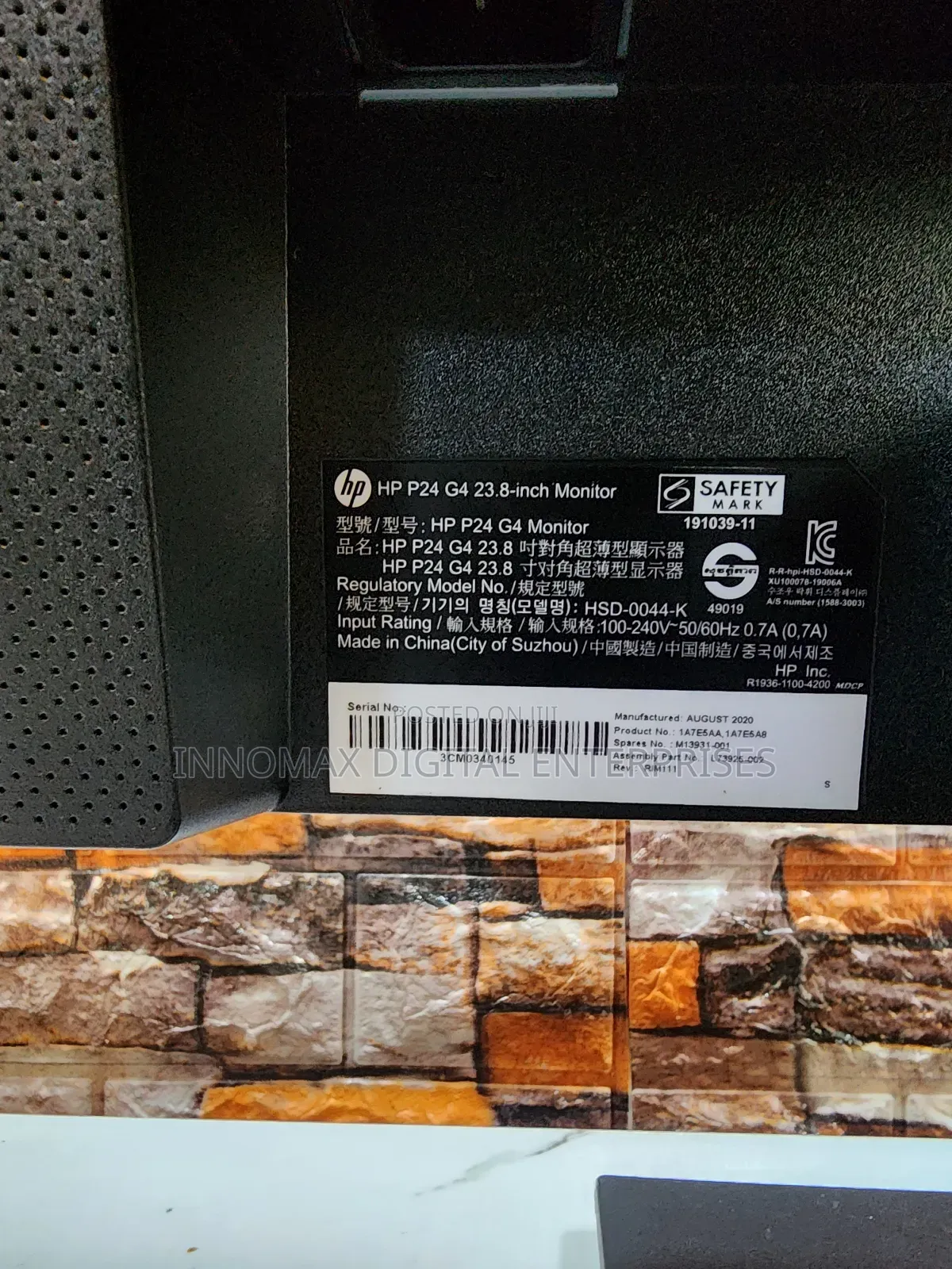 Hp P24 G4 Frameless Ips Led FHD 1080p Hdmi Monitor