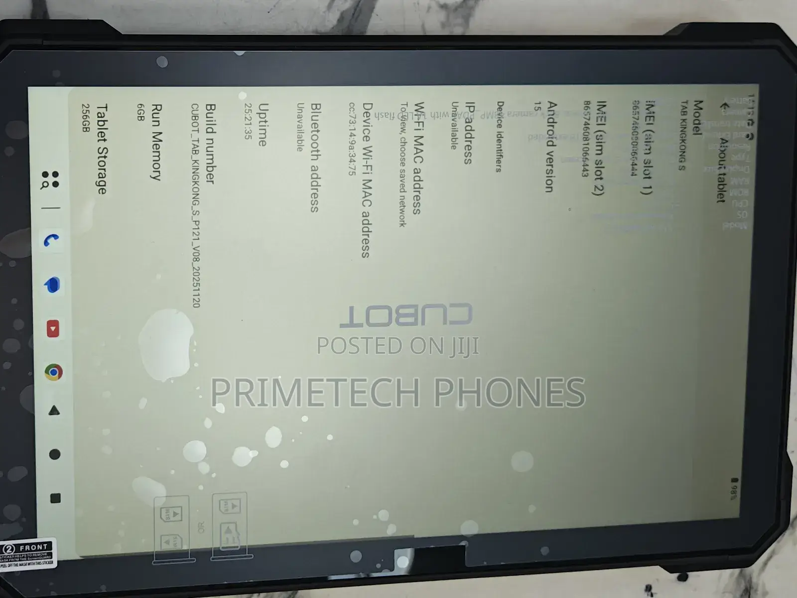 New Tablet 256 GB Black