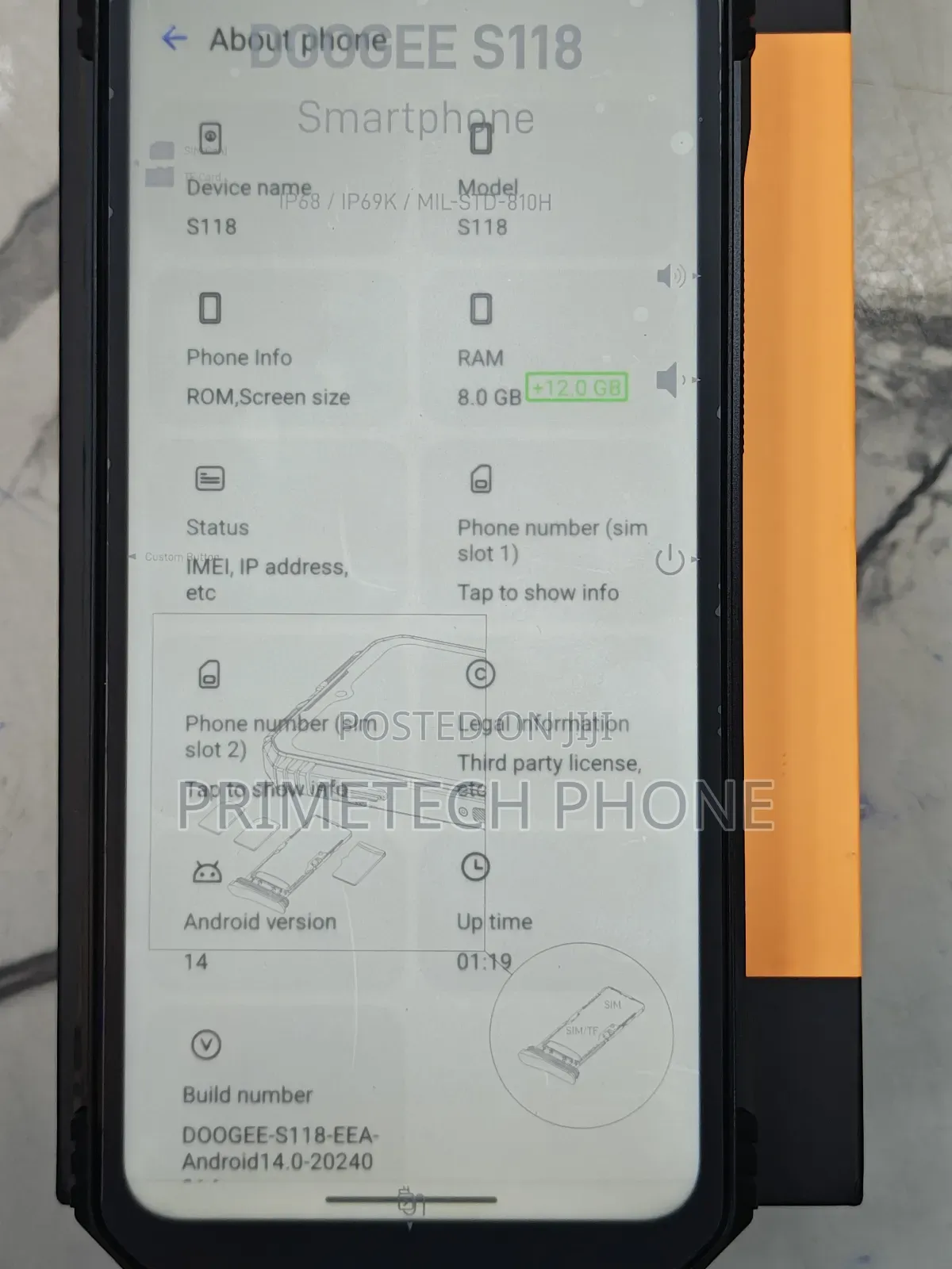 New Doogee S118 512 GB Black