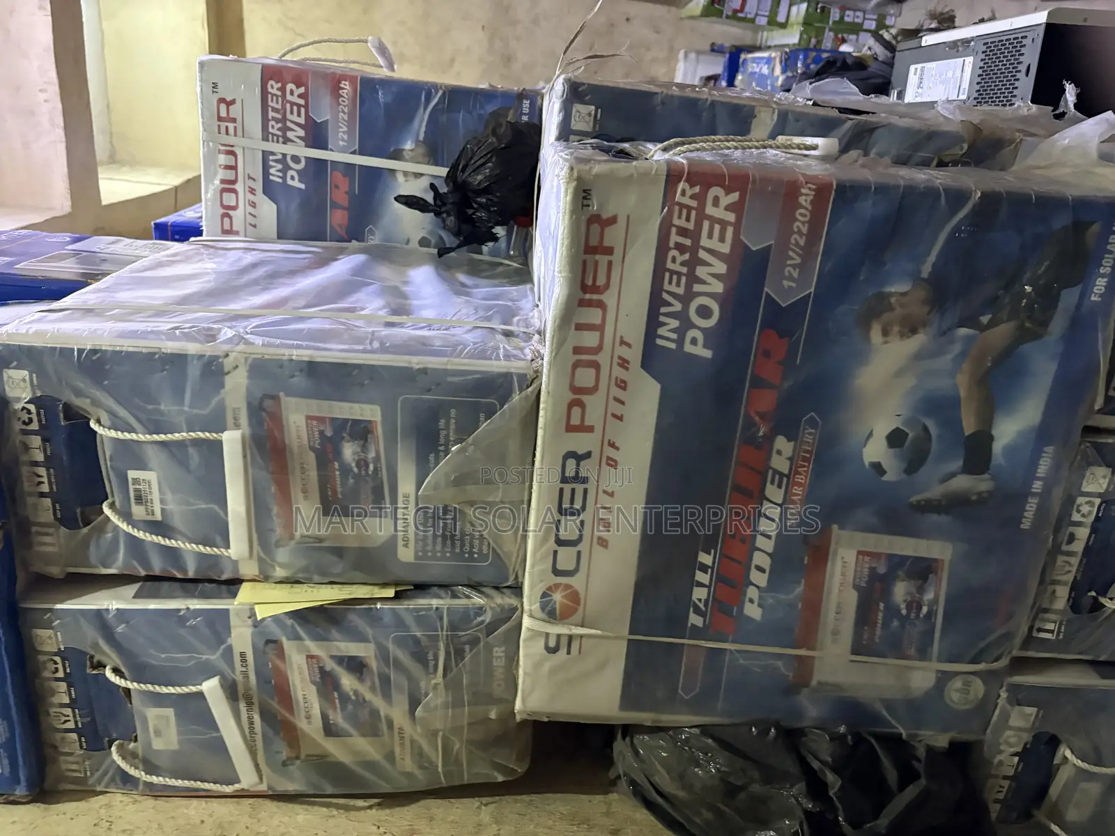 220ah Soccer Power Solar Tubular Battery 12v System