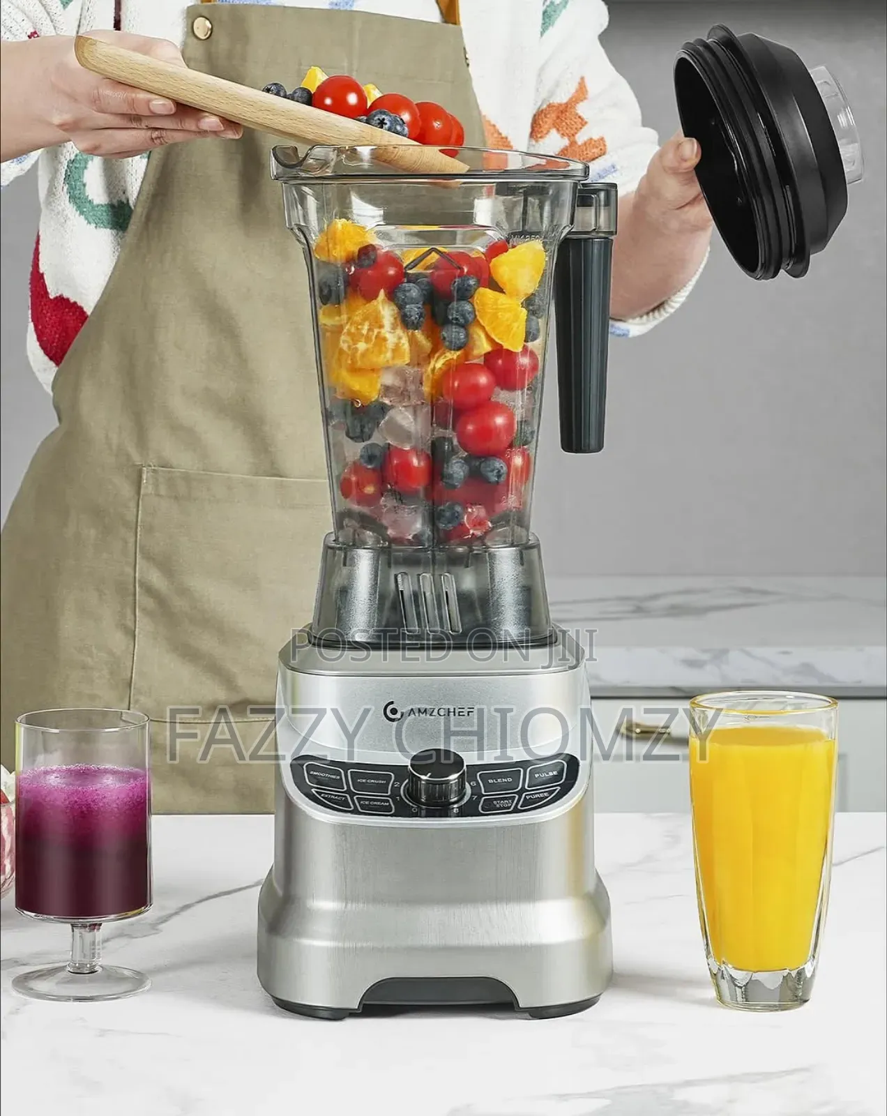 Amzchef Commercial Blender