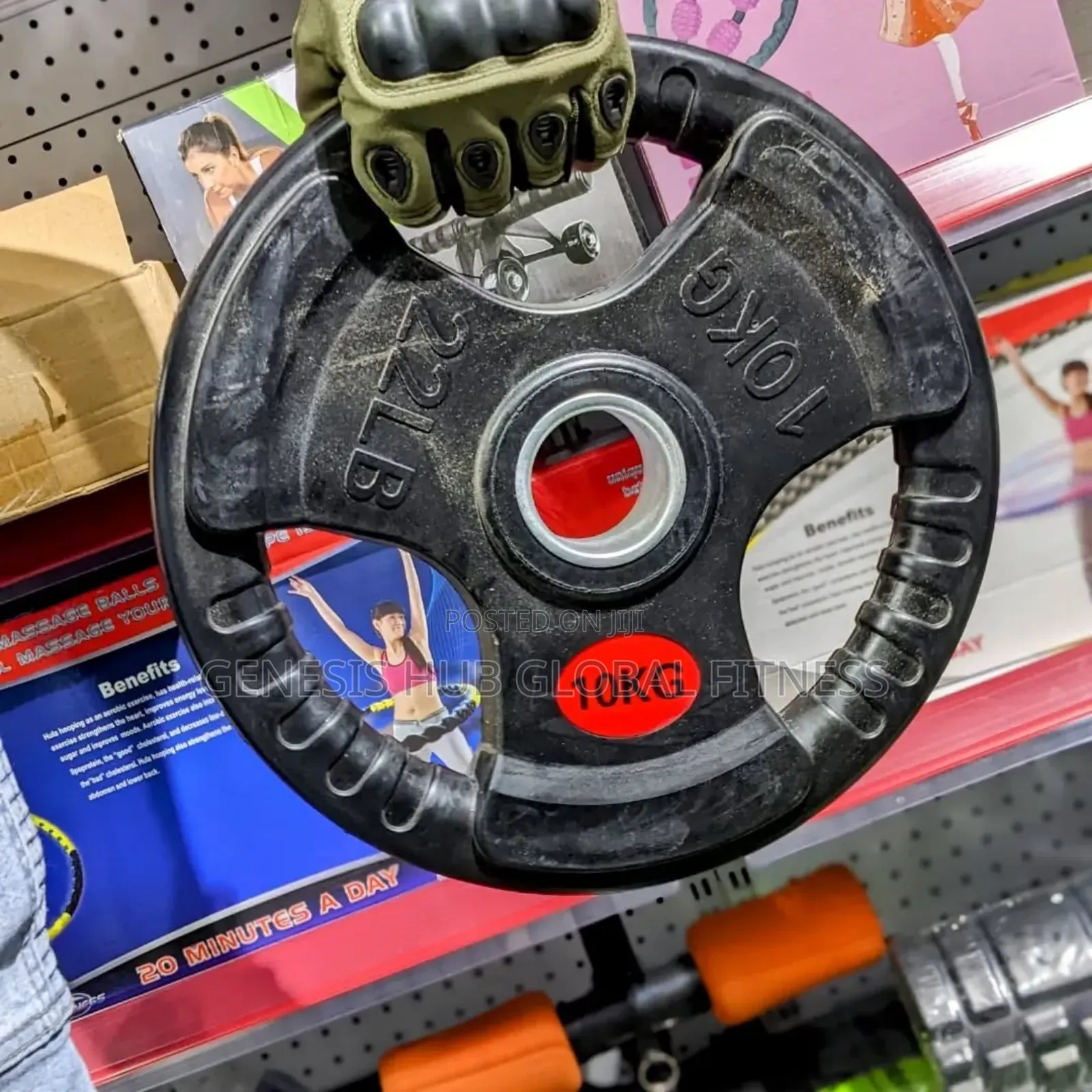 A Pair Of 10kg Olympic Weight Plates