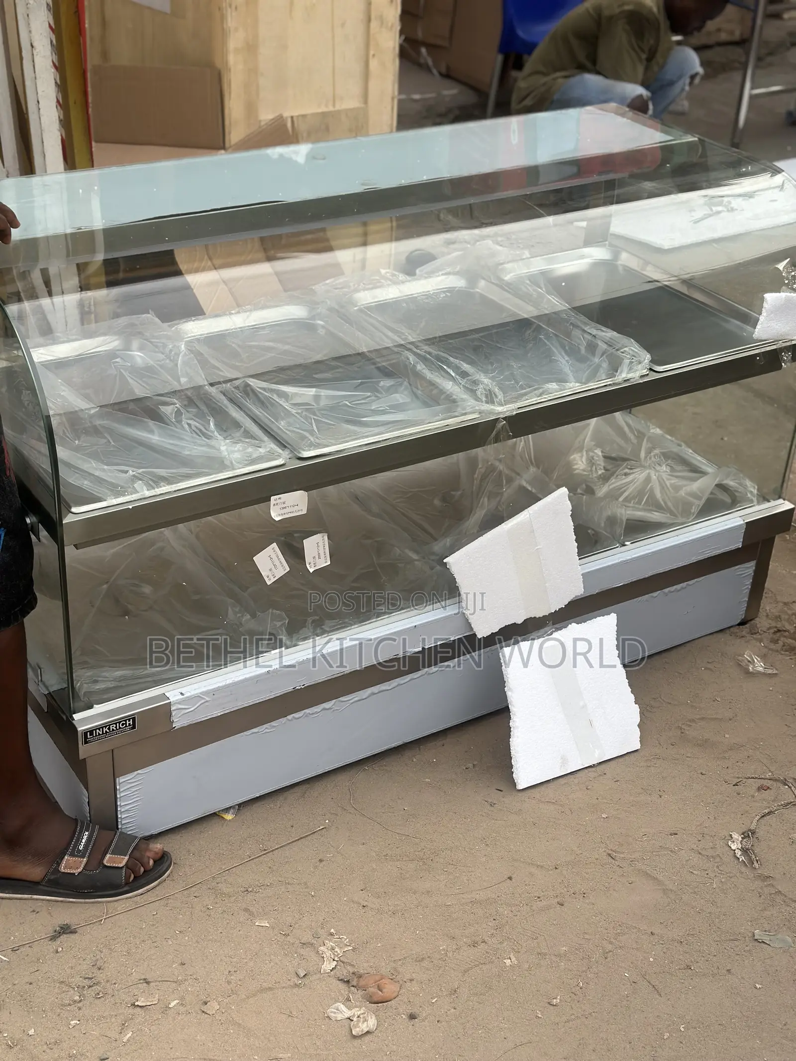 Curved Glass Food Warmer 8 Plate