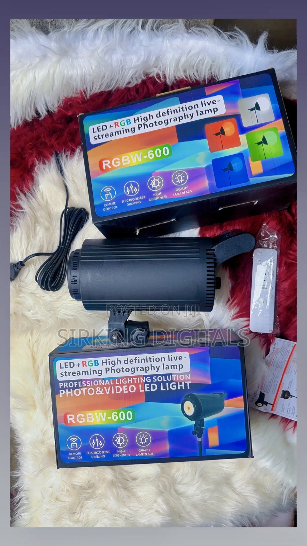 Led + RGB High Definition Live Streaming Photography Lamp (Rgbw-600)
