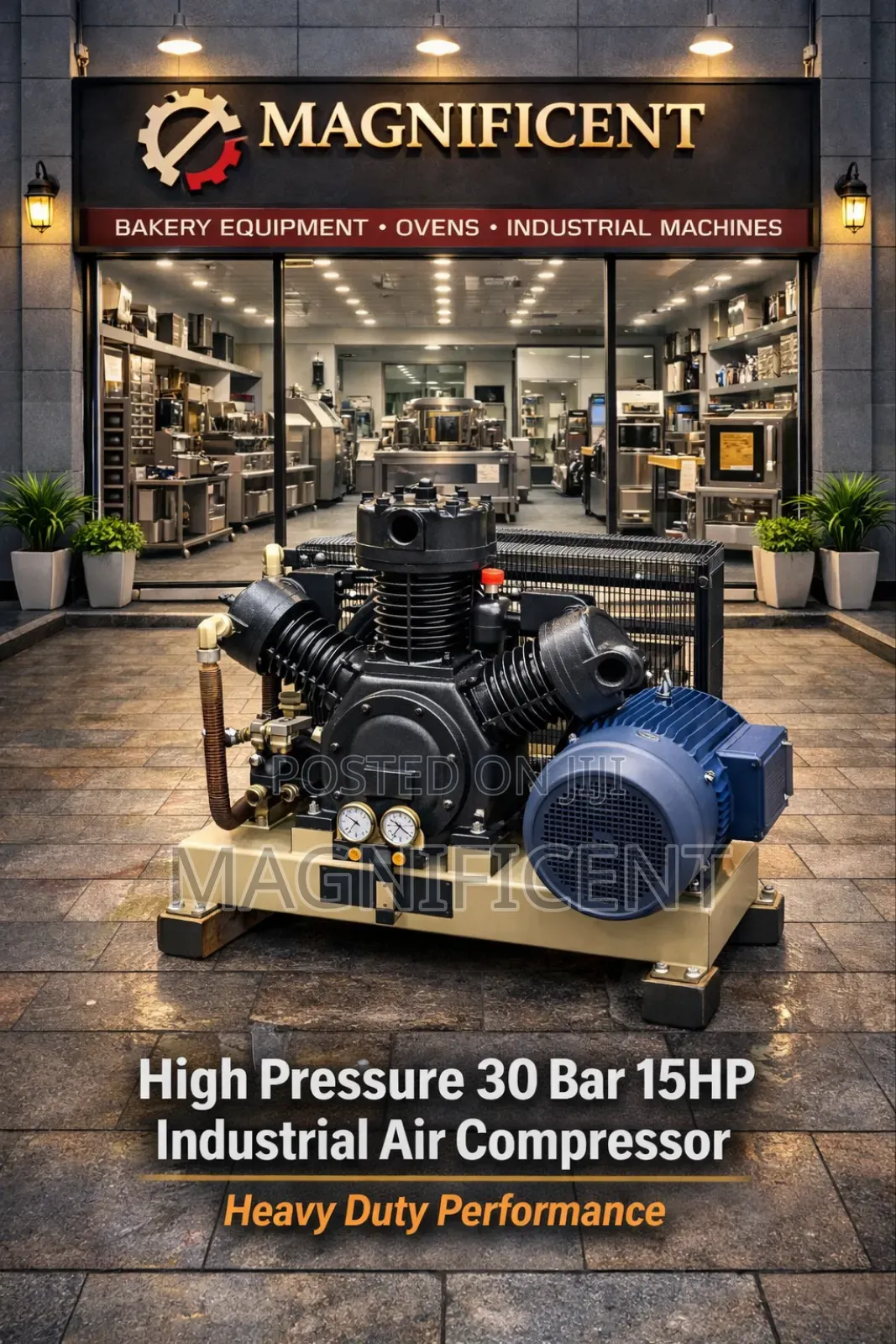 High Pressure 30 Bar 15hp Industrial Air Compressor – Heavy Duty Perf