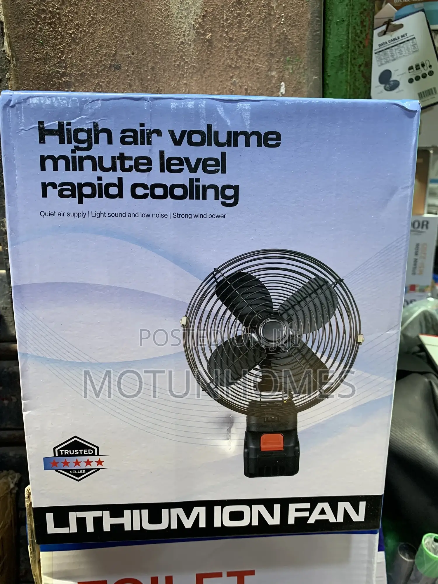 Lithium Battery Portable Rechargeable Fan ,Long Battery Life