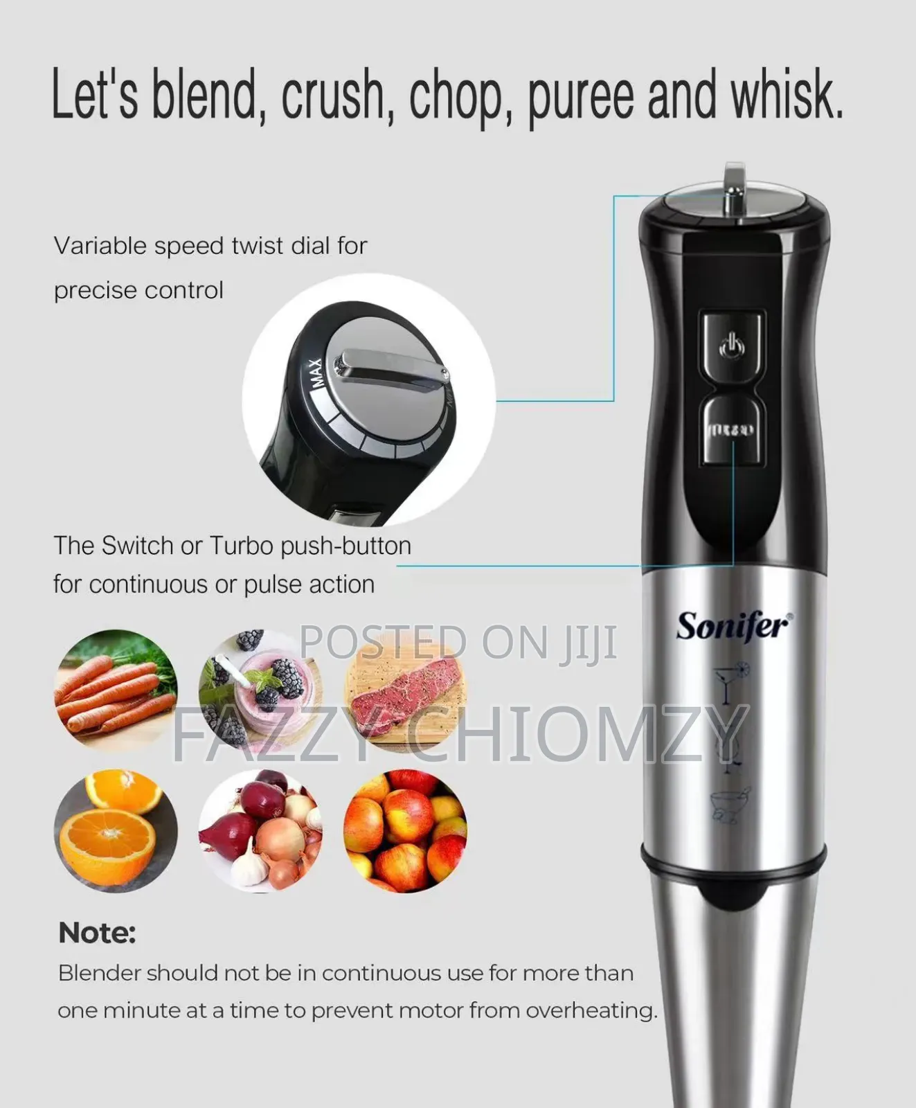 Sonifer 10in1 Hand Blender Set