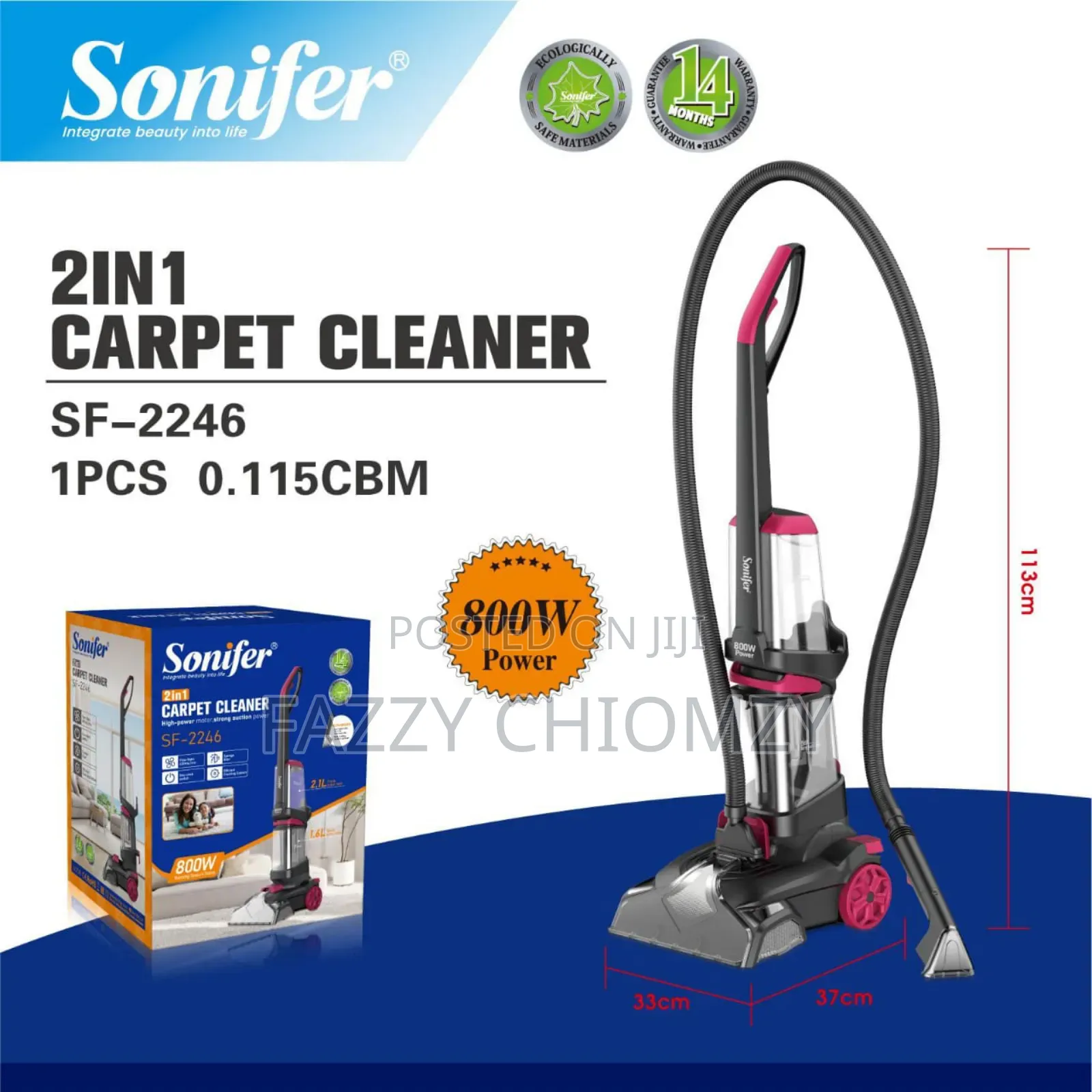 Sonifer 2in1 Carpet Cleaner