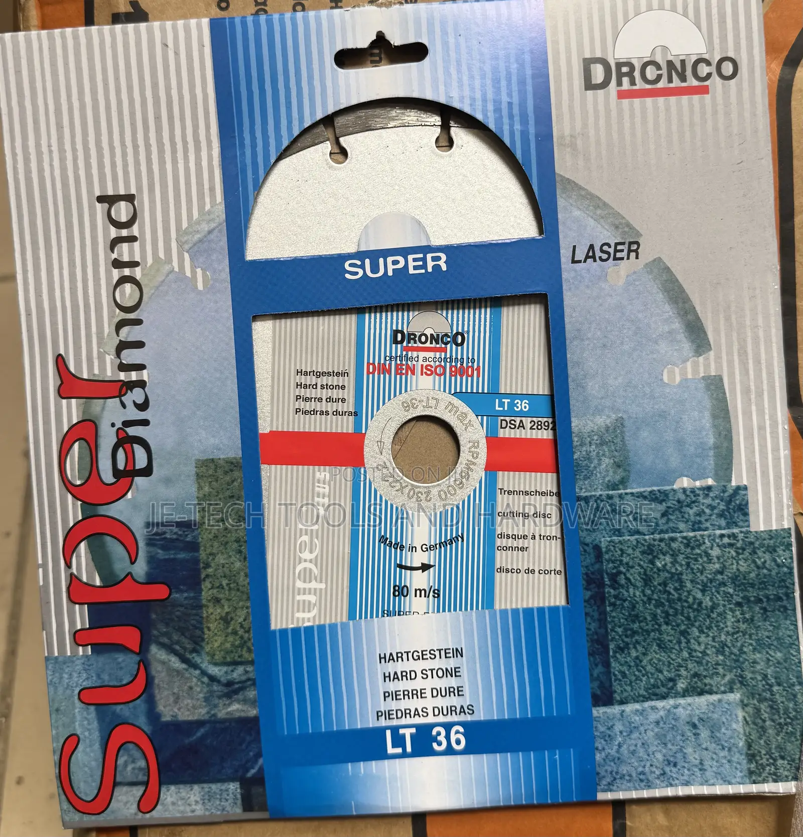 Dronco "Super Diamond" Concrete Cutting Disc 7”