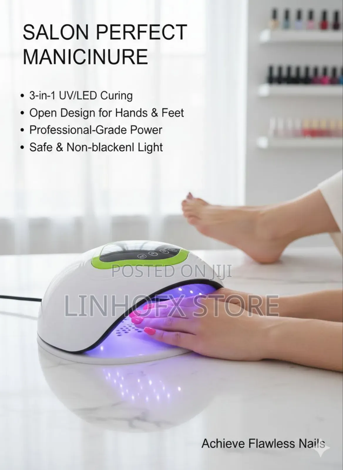 3 In 1 Uv Led Manicure And Pedicure Nail Lamp