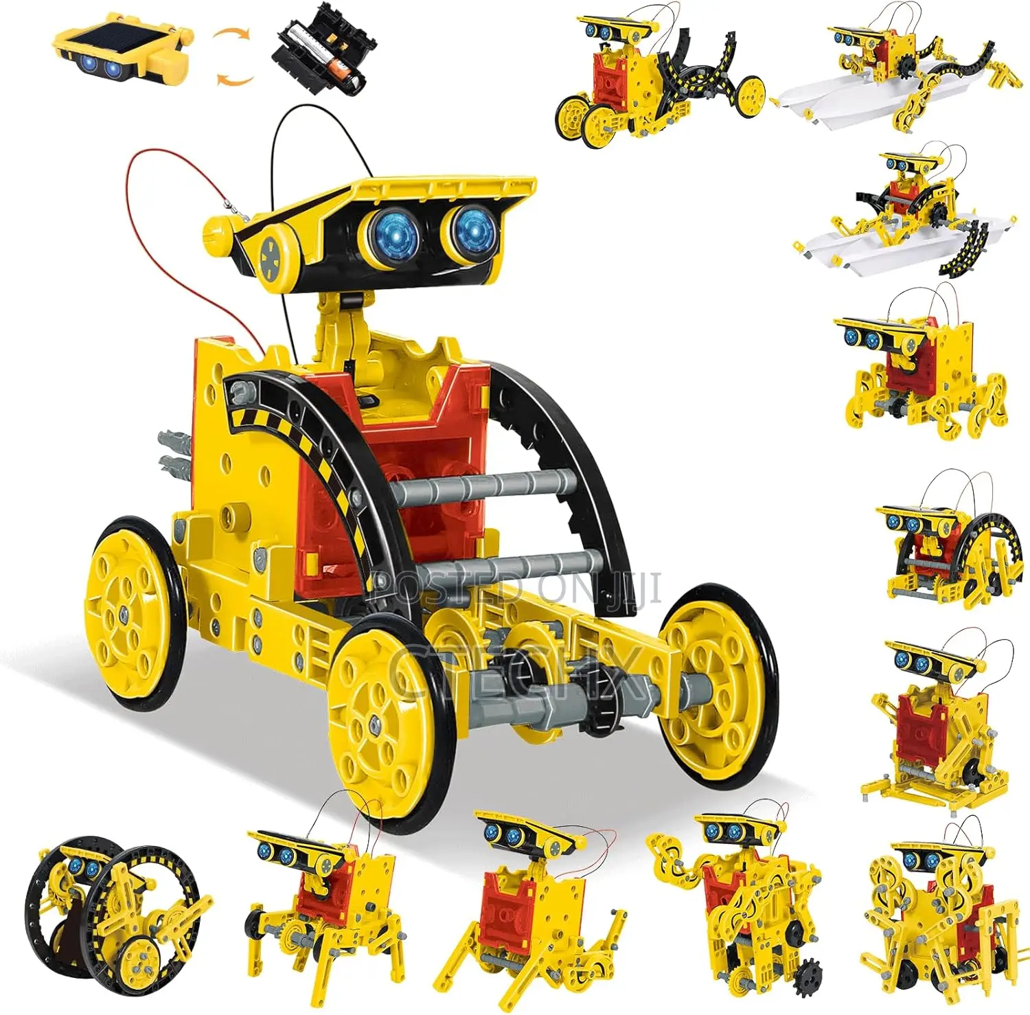 Omway Stem 12-in-1 Solar Robot Toys, Science Kits for Kids Age 8 - 14