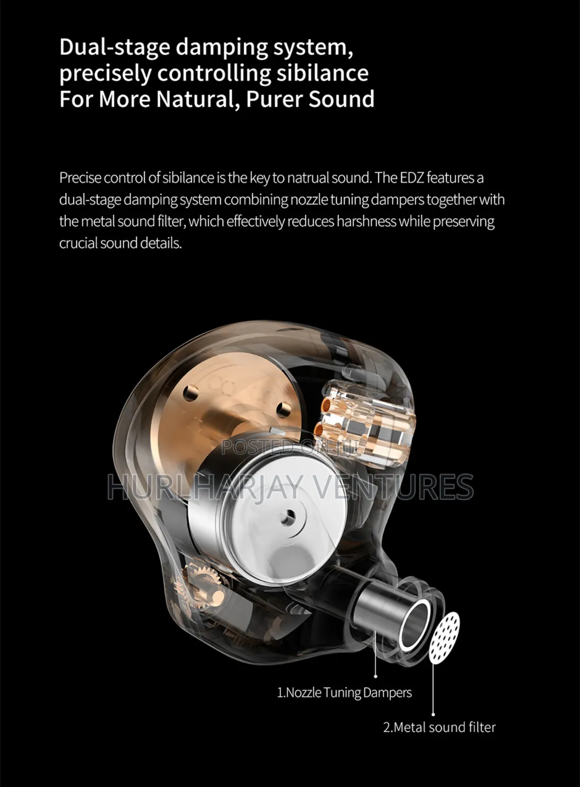 Kz Edz in-Ear Monitor (USB-C Variant)