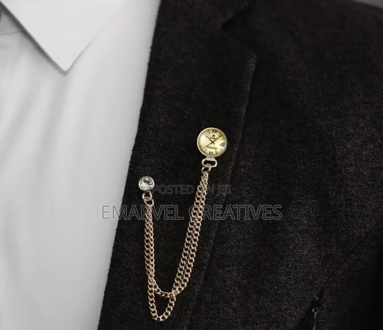 Alloy European and American Style Fashionable Watch-Shaped Brooch