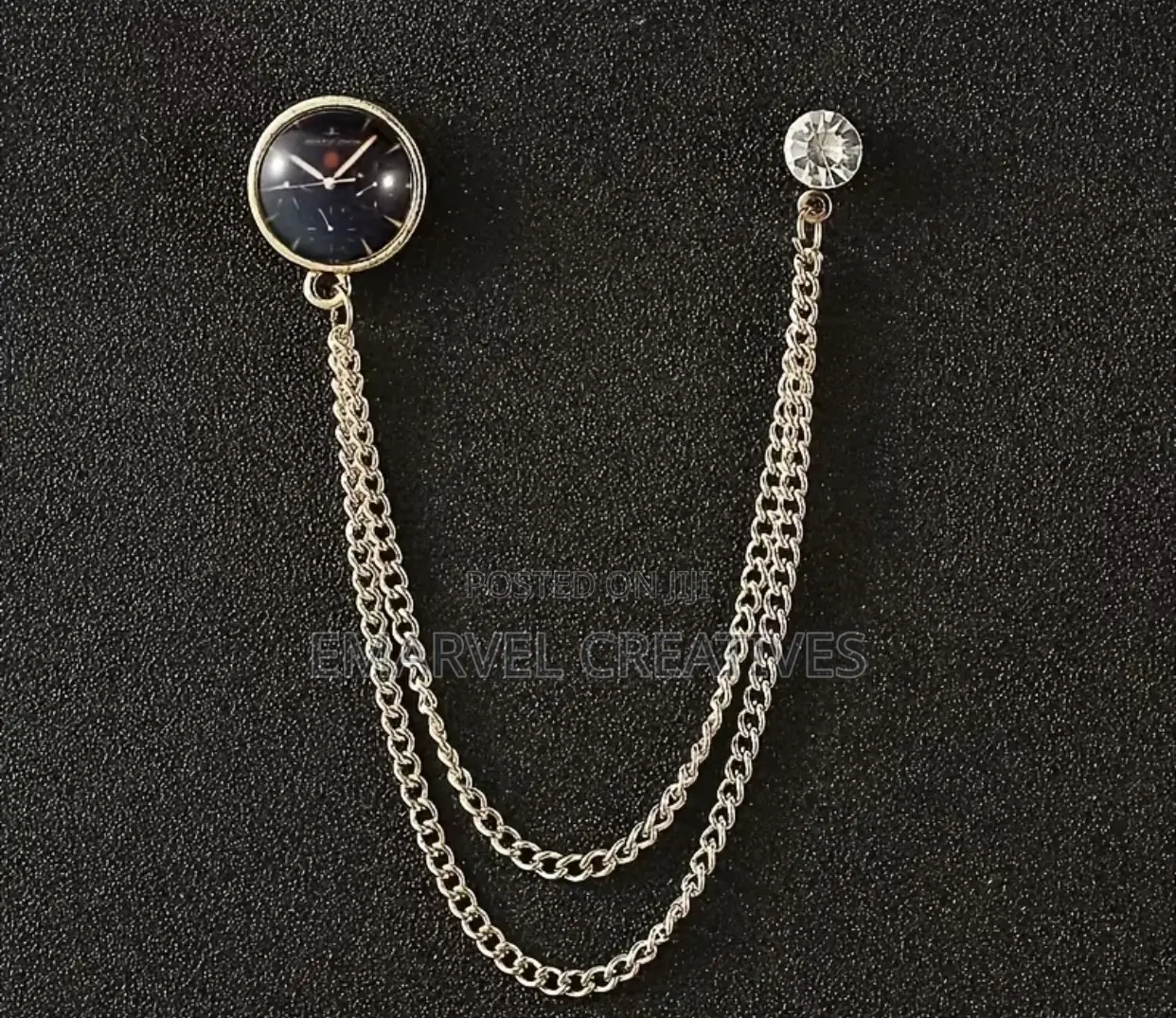 Alloy European and American Style Fashionable Watch-Shaped Brooch