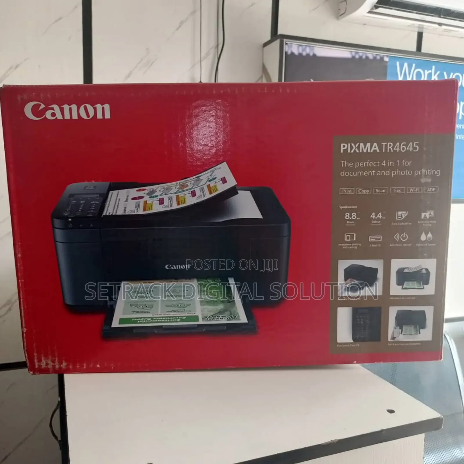Canon Pixma Tr4645 4-in-1 Document and Photo Printer My