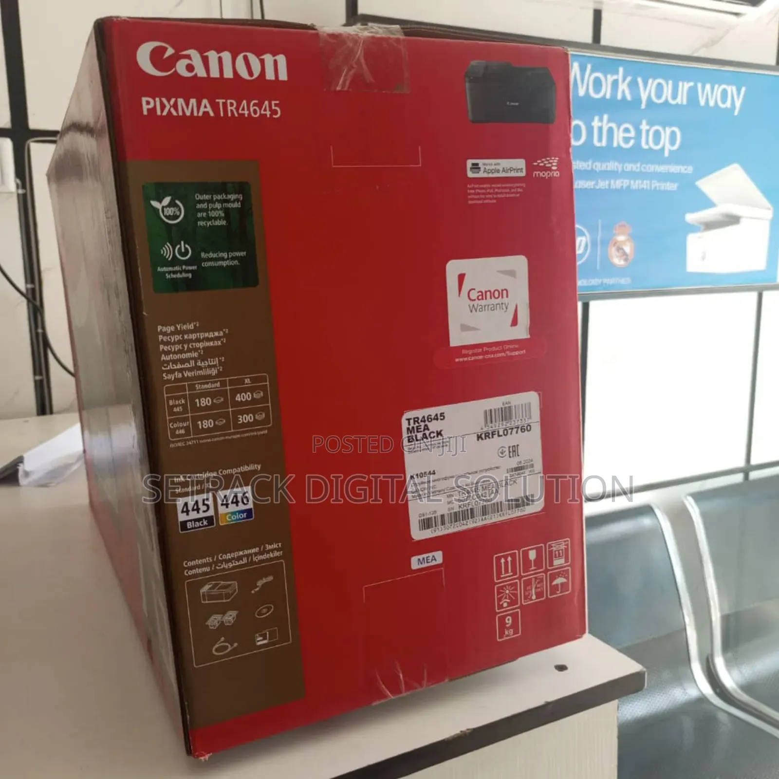 Canon Pixma Tr4645 4-in-1 Document and Photo Printer My