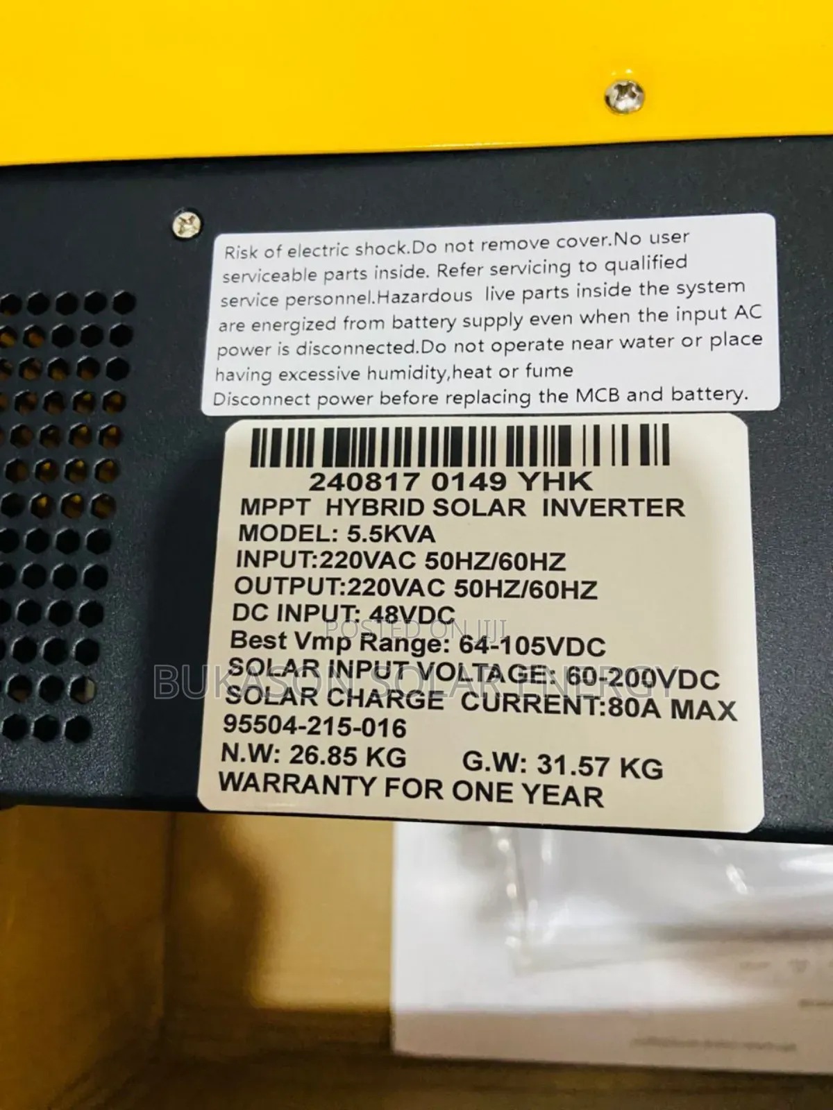 5kva 48v Hybrid Yohako Inverter