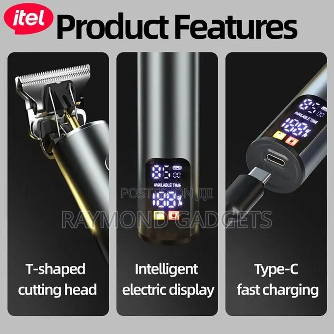 Itel Itr-35 Smart Digital Hair Trimmer – Rechargeable