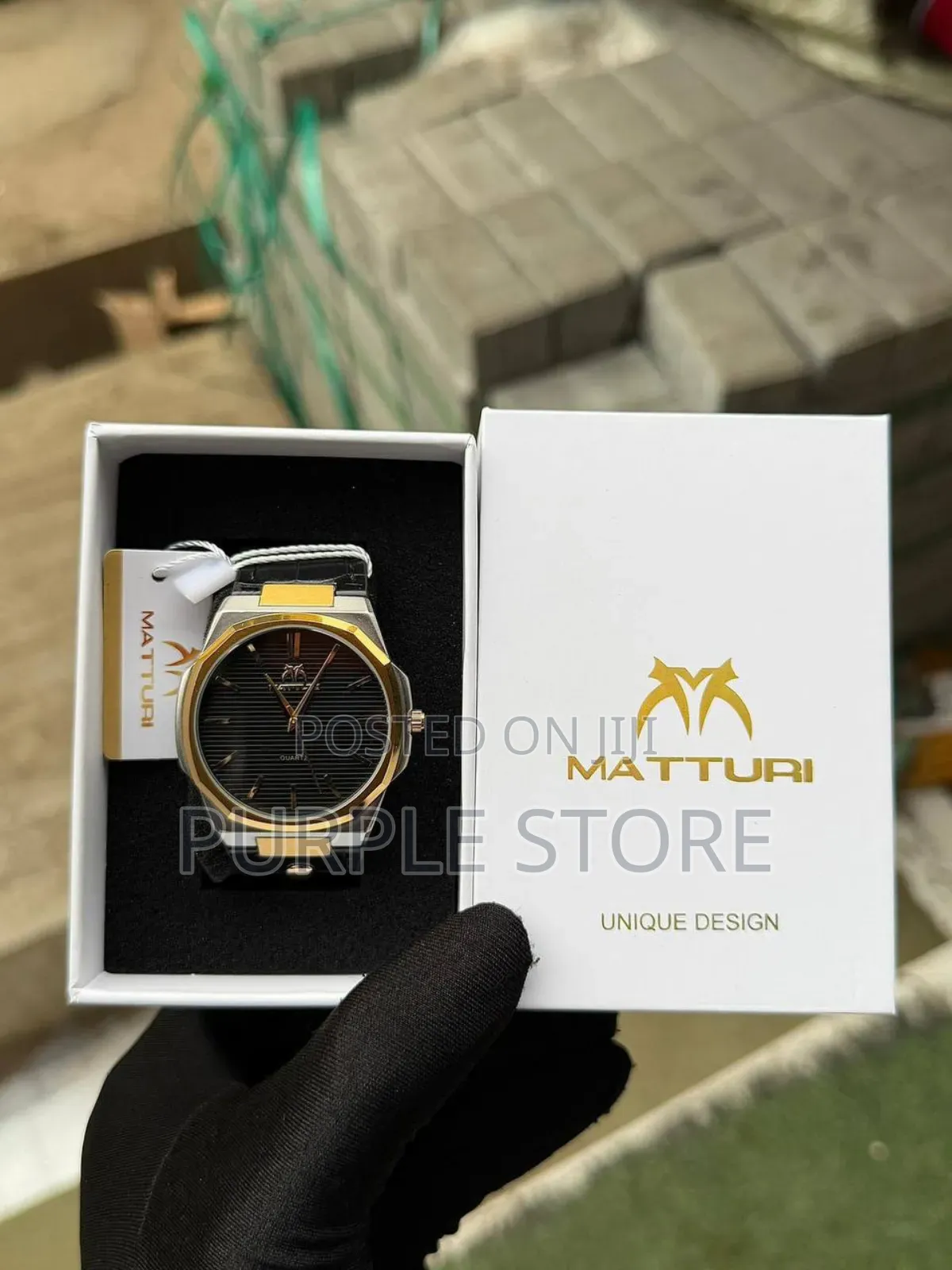 Matturi Hislon Design Leather Wristwatches