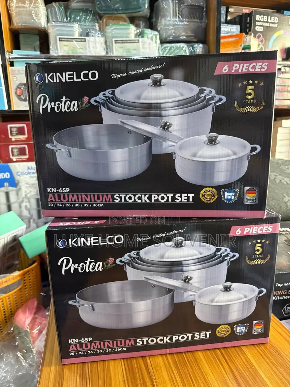 Kinelco Heavy Duty 6pcs Aluminum Pot