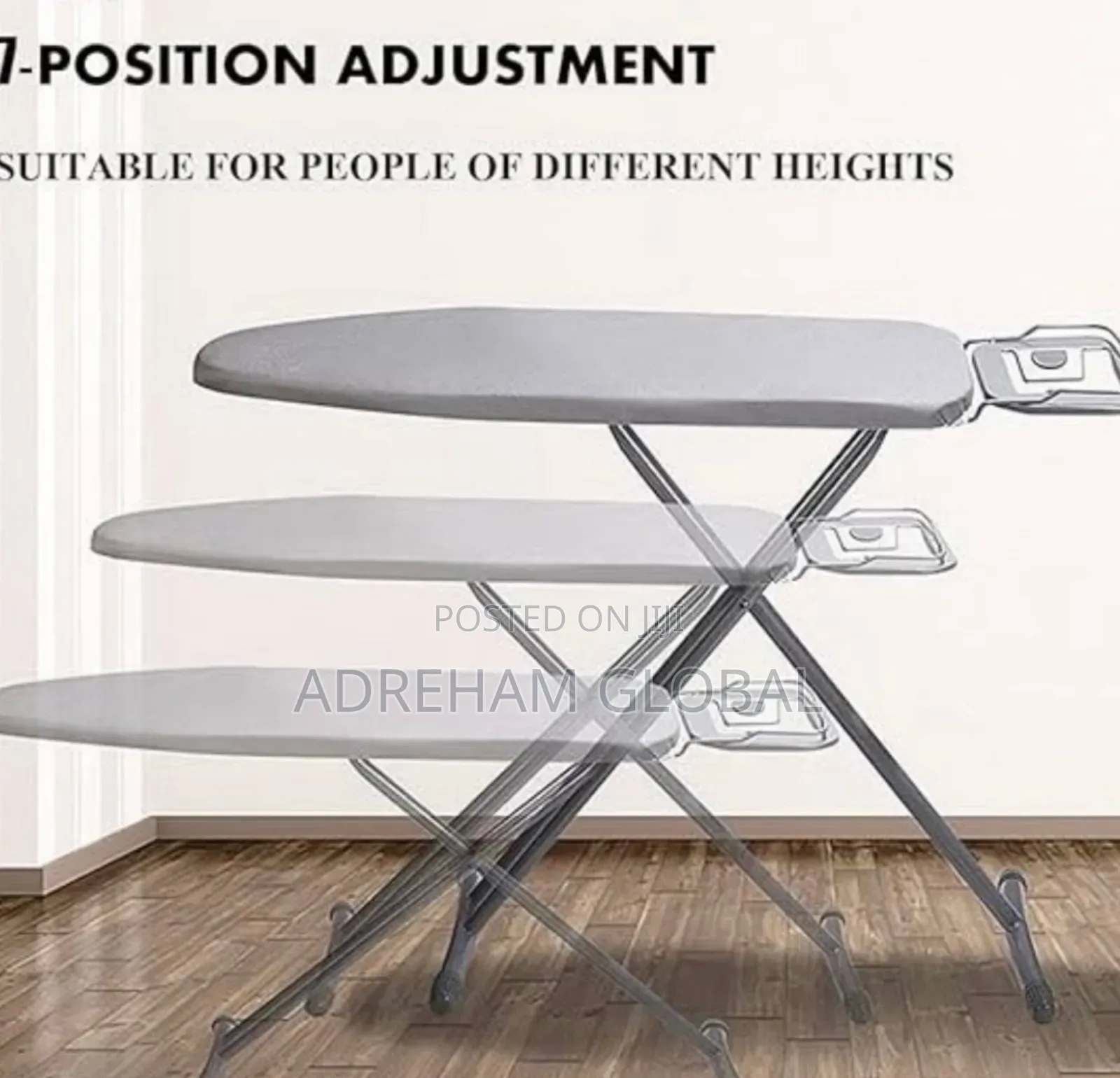 Foldable Ironing Board
Available in Grey
Size: 48inches X 15inches