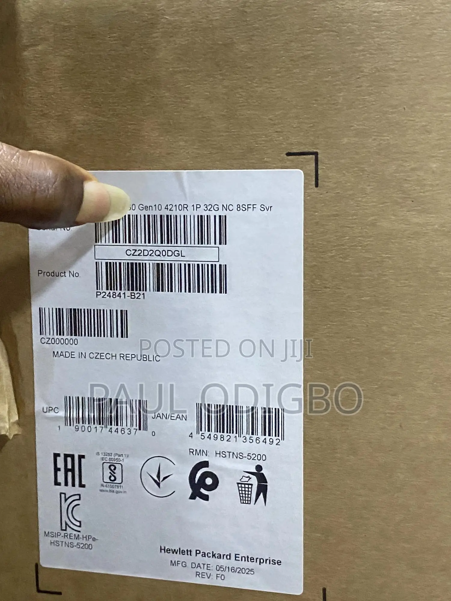 New Server HP ProLiant DL380 Gen10 64GB Intel Xeon HDD 1T