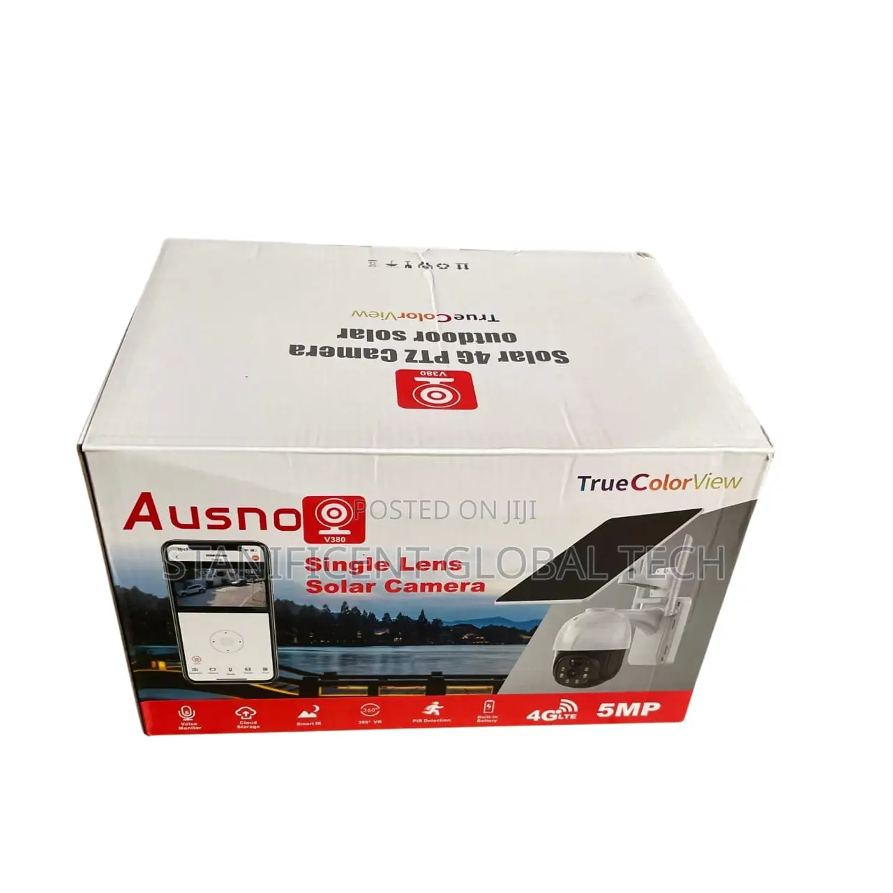 Ausno 5mp 4g Single Lens Solar PTZ Camera With Auto Tracking (V380)