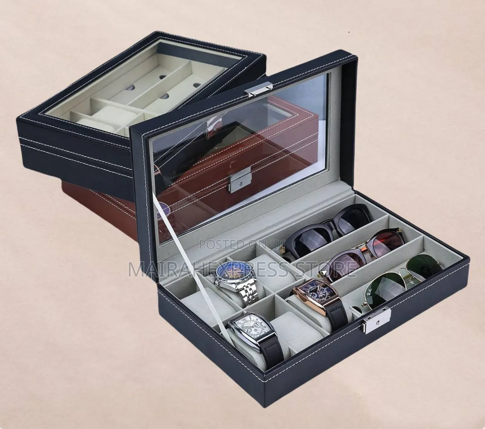 6 Watch+3 Glasses Organizer Box (D4r3t)